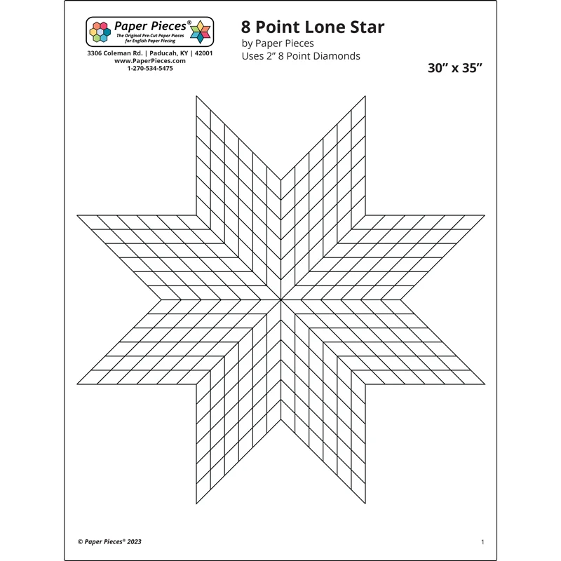 8 Point Diamond Lone Star Free Pdf Download