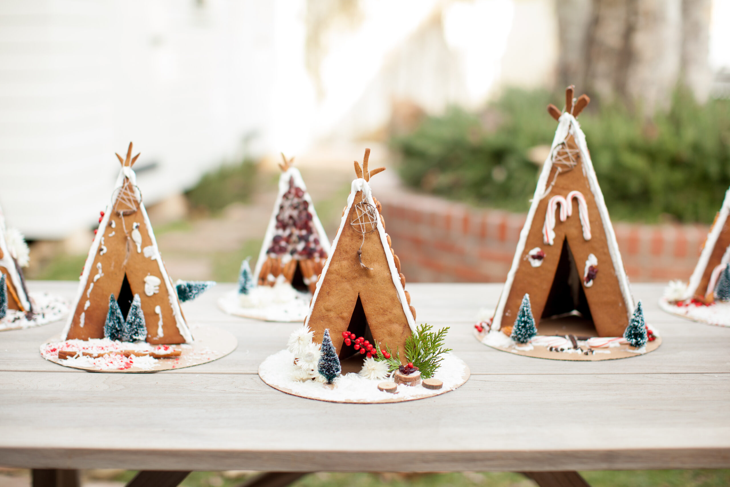 teepee gingerbread house template