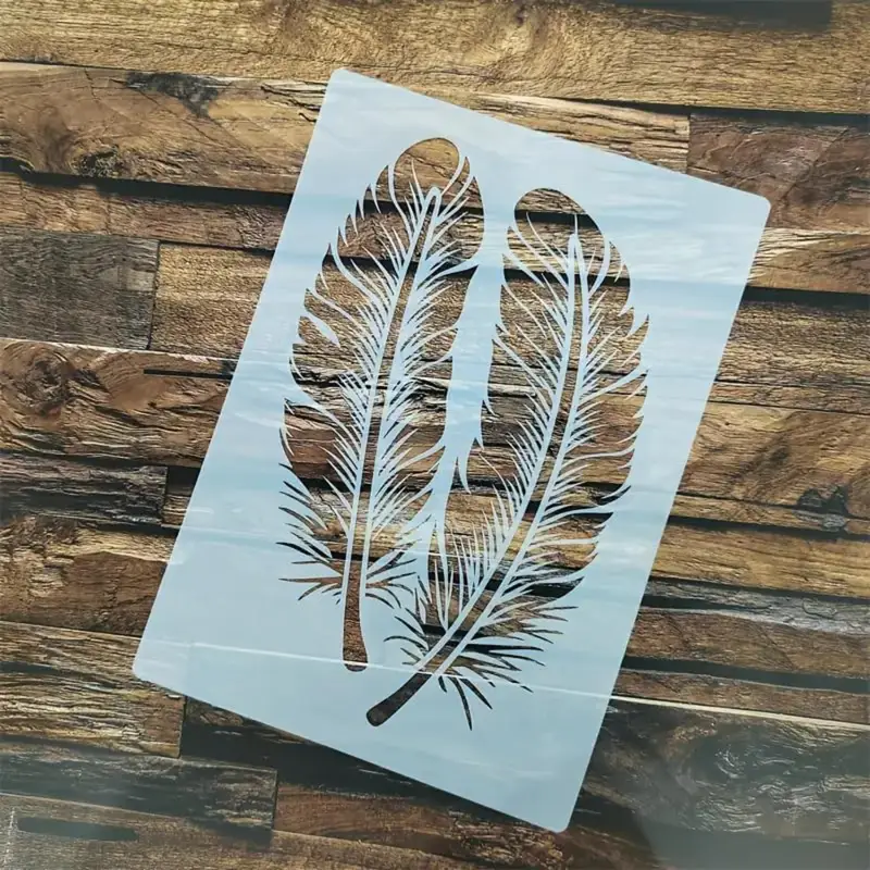 A Single Pack Of Mandala Feather Pattern Wall Stencil Reusable Spray Paint Template Measuring 8 3 11 7 Inches Suitable For Glass Canvas Walls Furniture Decoration Scrapbooking And Other Craft Painting G 605563224178664 A Single Pack Of Mandala Feather Pattern Wall Stencil Reusable Spray Paint Template Measuring 8 3 11 7 Inches Suitable For Glass Canvas Walls Furniture Decoration Scrapbooking And Other Craft Painting G 605563224178664