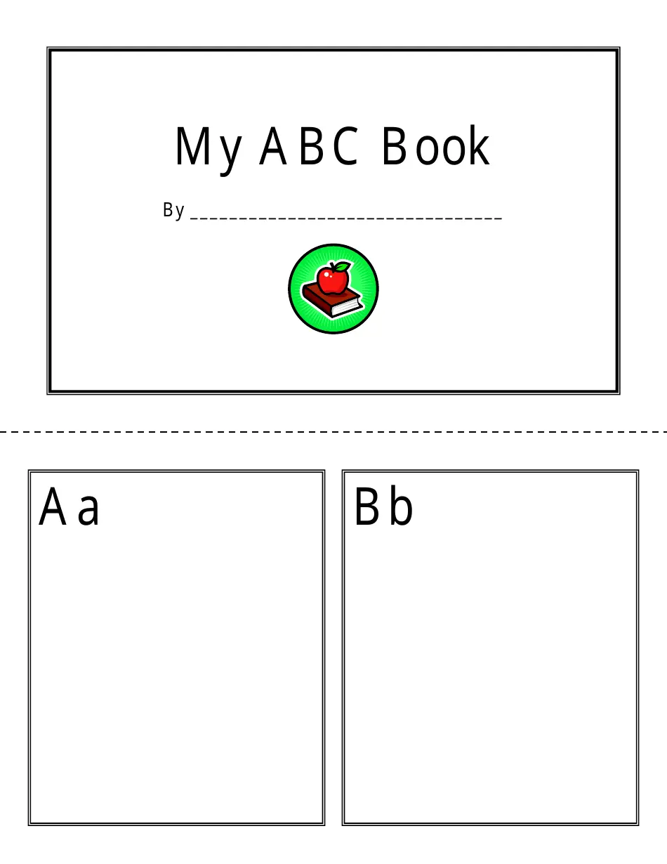 free printable abc book template