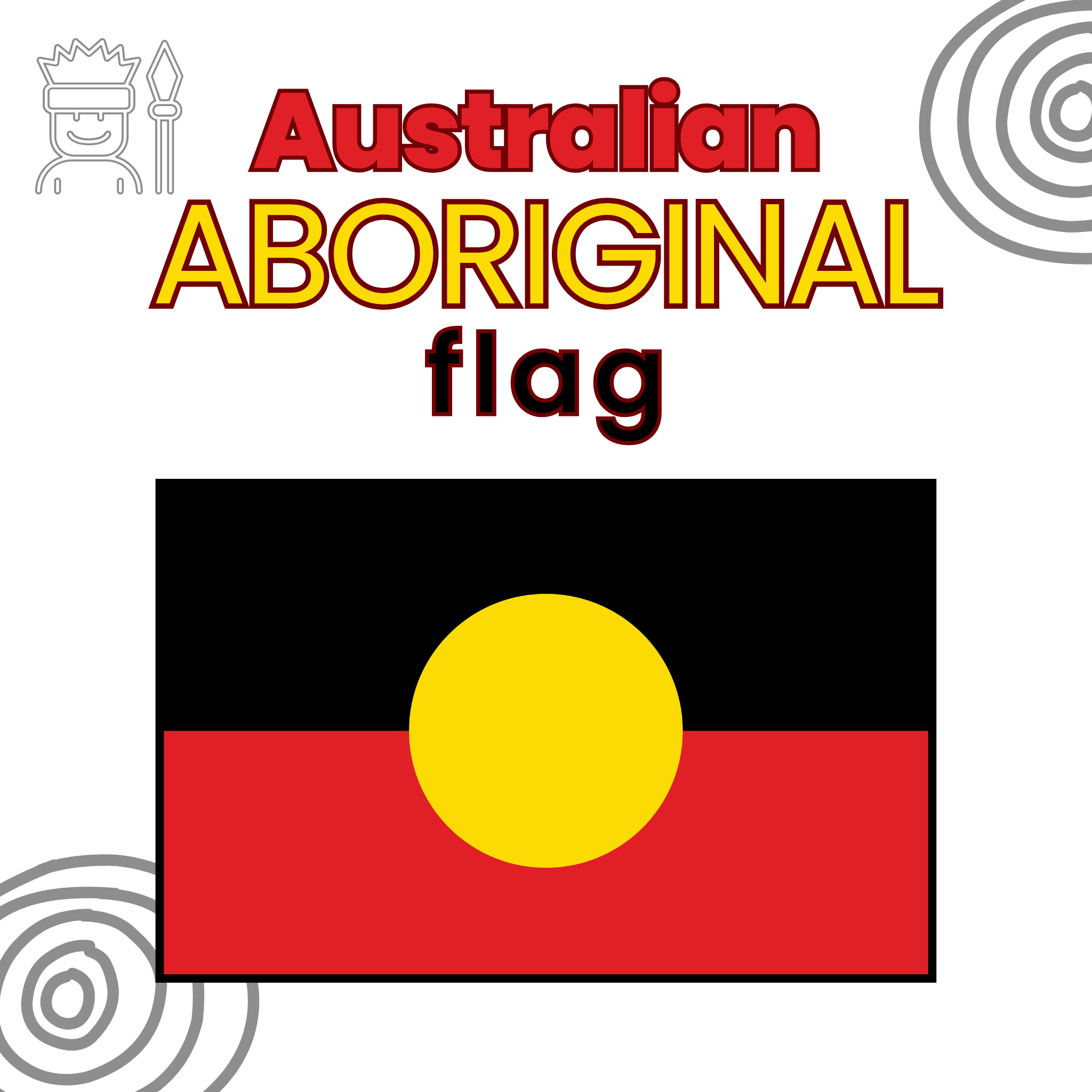 Aboriginal Flag Printable Coloring Page Aboriginal Flag Printable Coloring Page