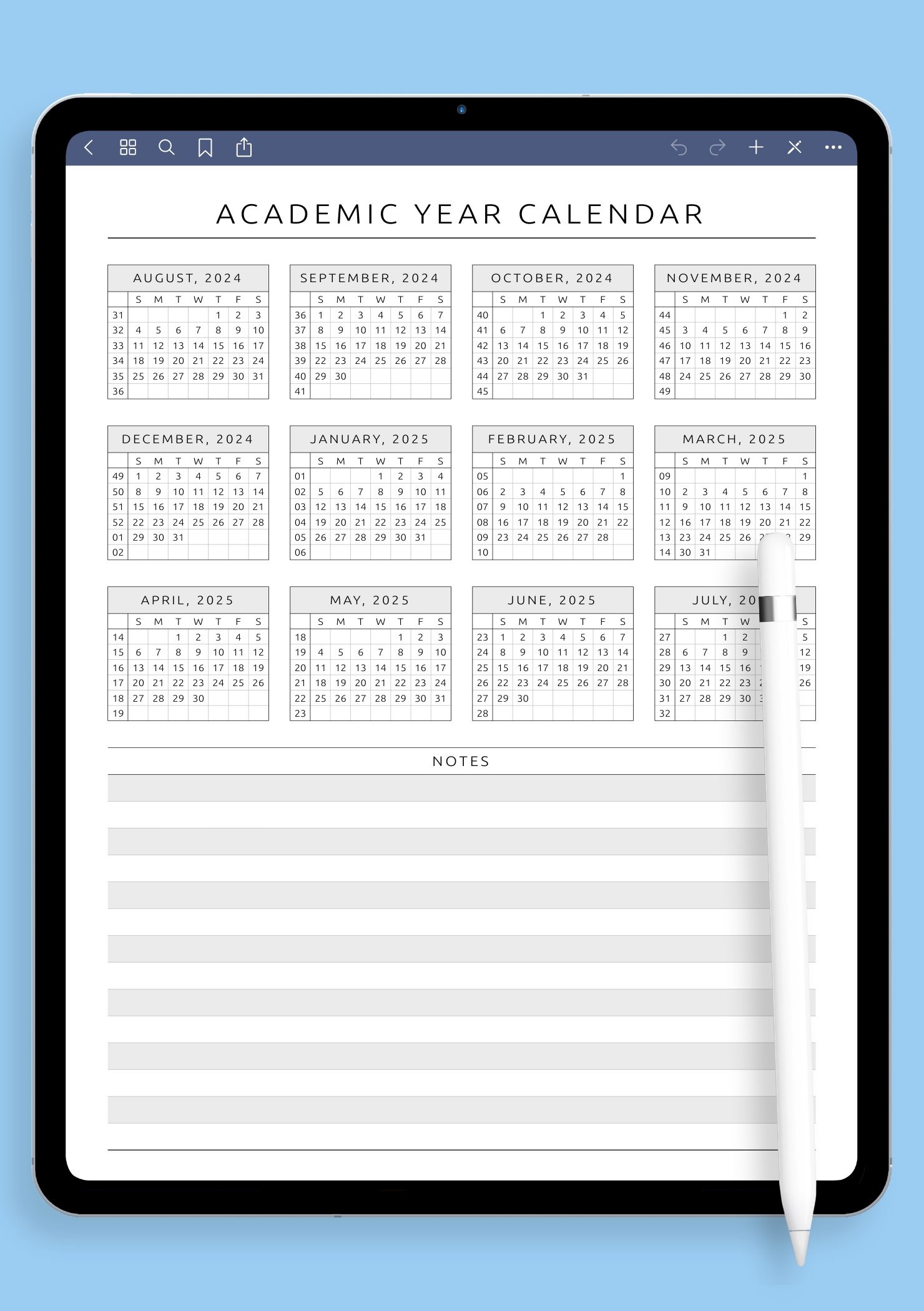 free printable academic calendar template free printable academic calendar template