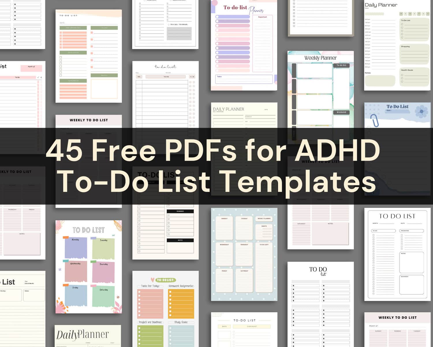 Adhd To Do List Template