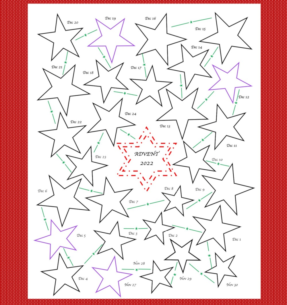 Advent Calendar Templates 2022