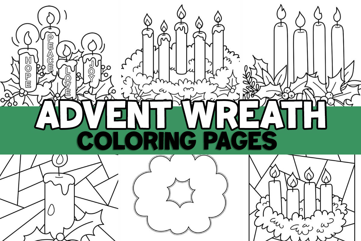 Advent Wreath Coloring Pages