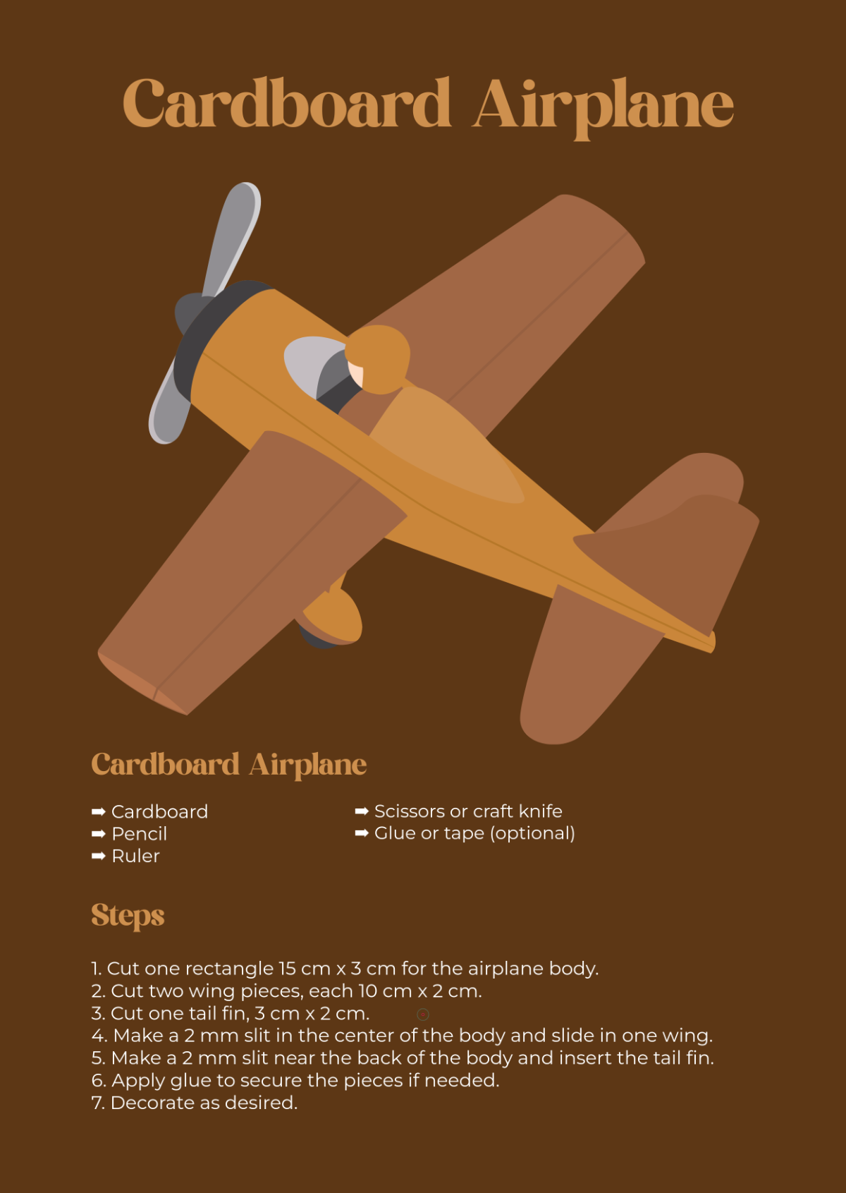 Airplane Cardboard