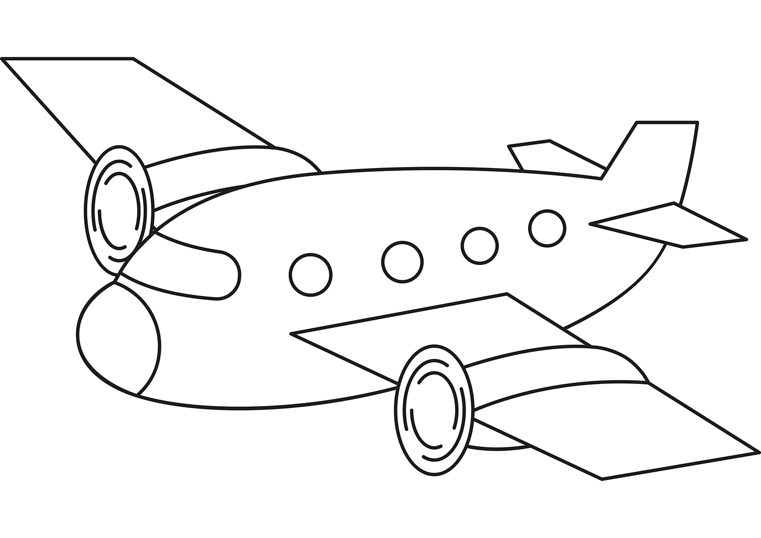 Airplane Printable Template