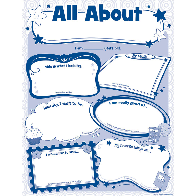 All About Me Poster Pack Pack Of 32 All About Me Poster Pack Pack Of 32