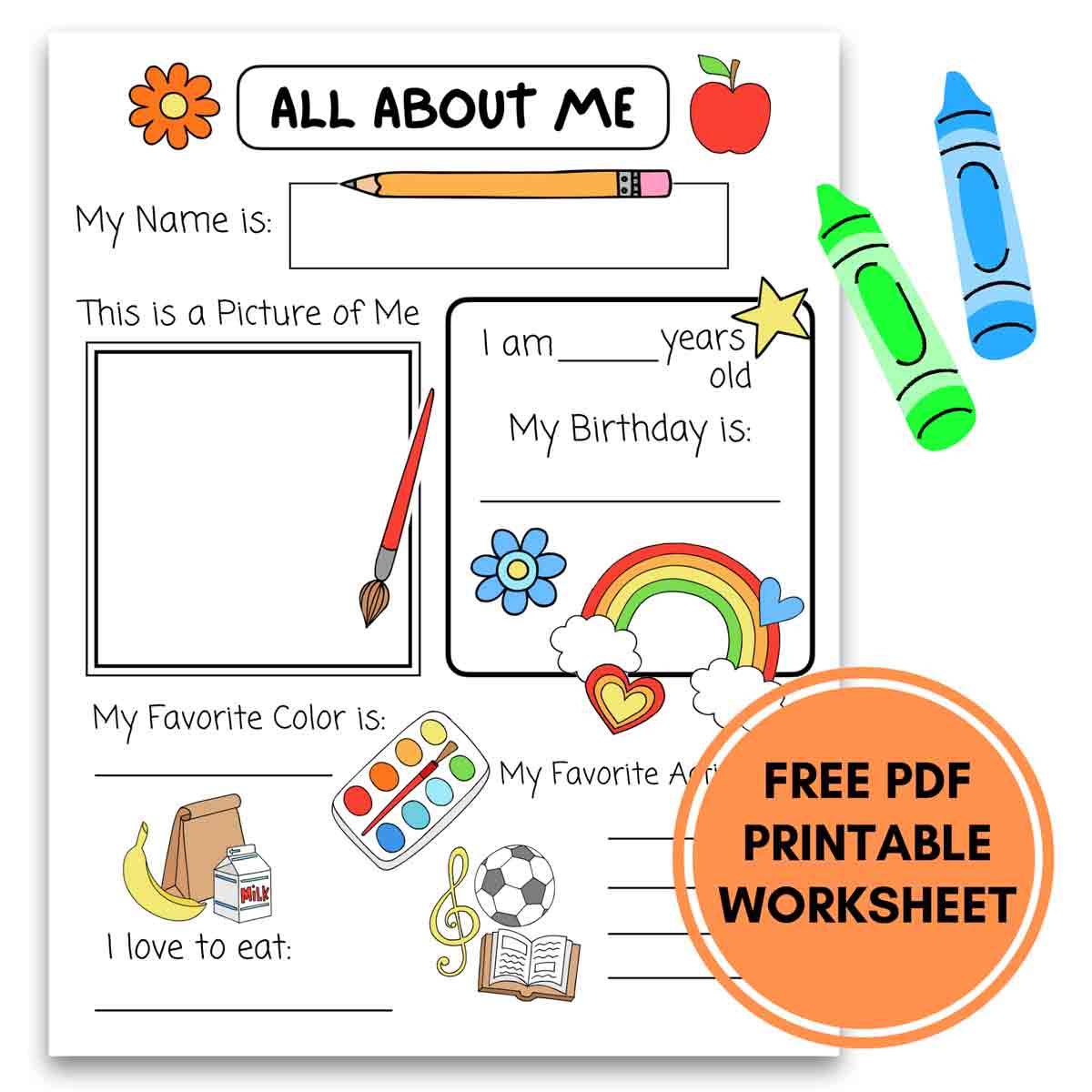 All About Me Printable Preschool All About Me Printable Preschool