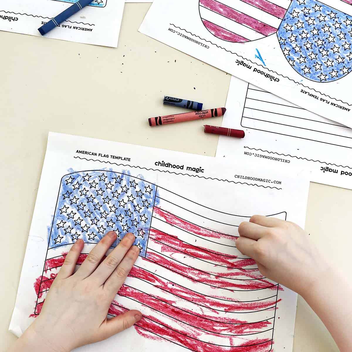 free printable american flag template free printable american flag template