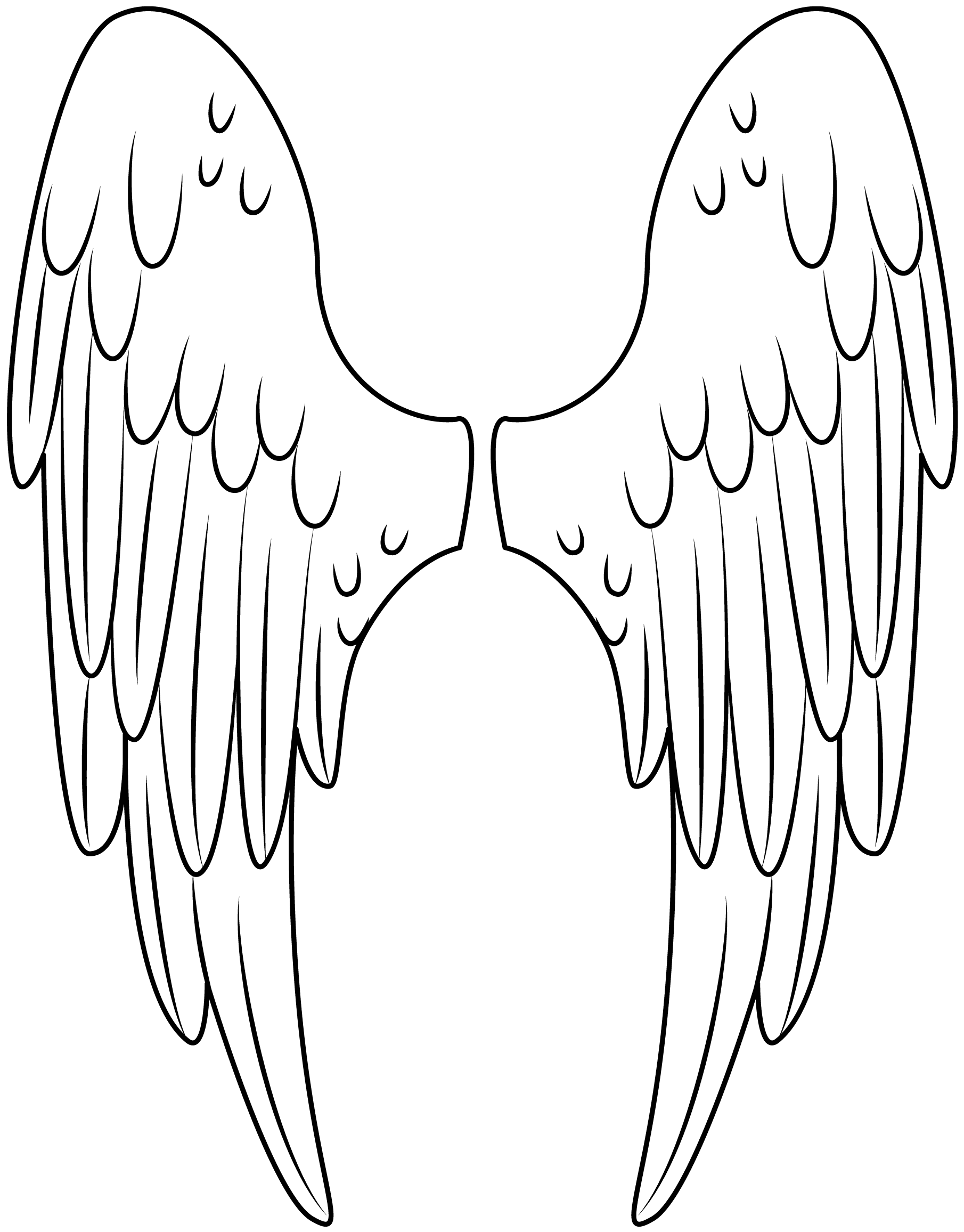 Angel Wings Printable Template Angel Wings Printable Template