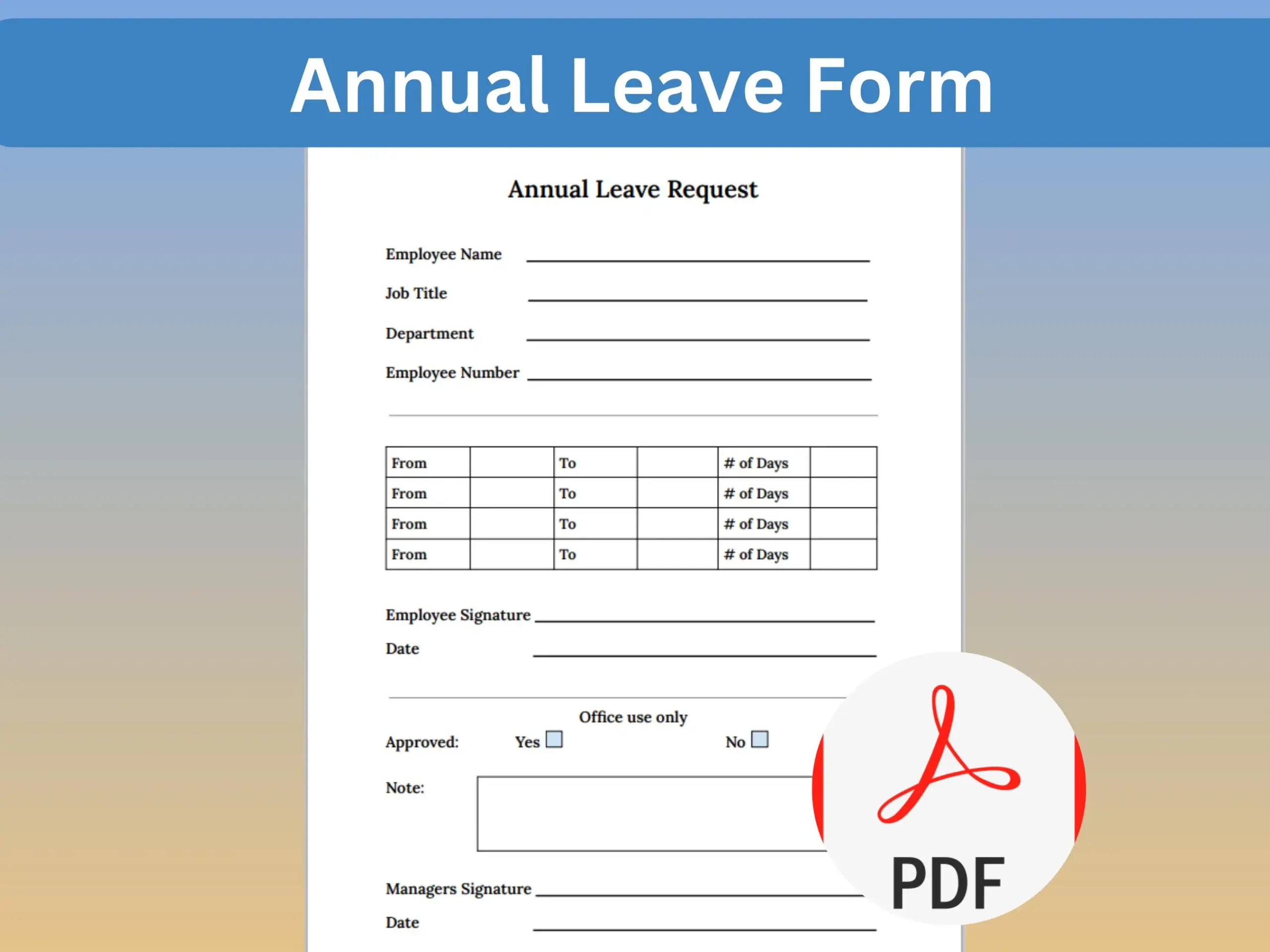 Annual Leave Form Template Holiday Annual Leave Form Template Holiday
