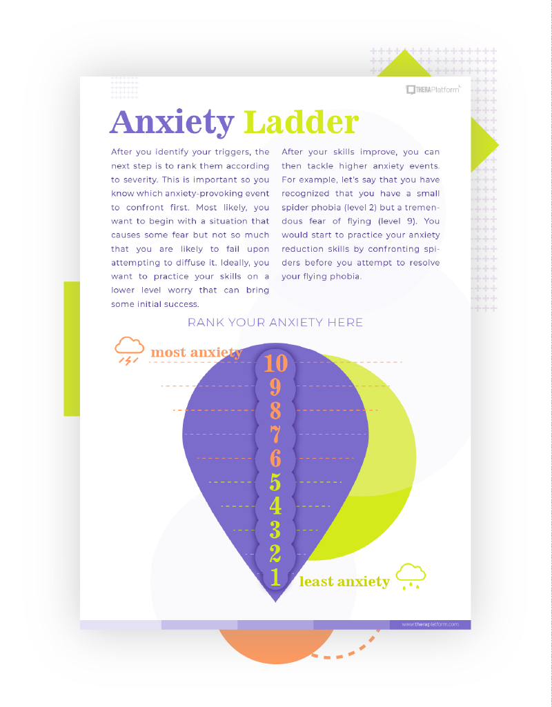 free printable fear ladder template