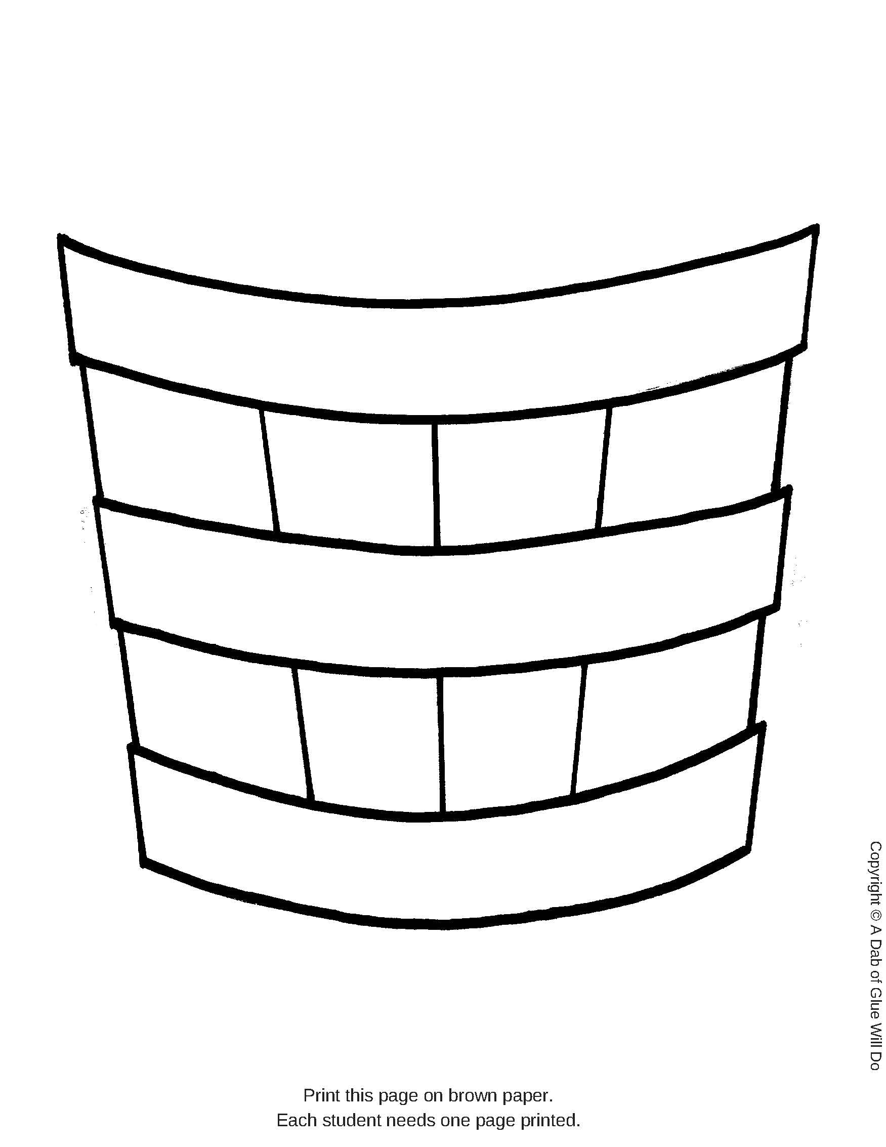free printable apple basket template free printable apple basket template