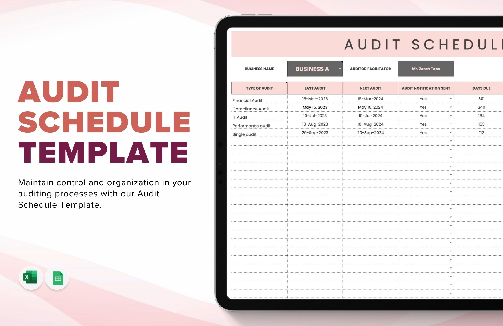 Audit Schedule