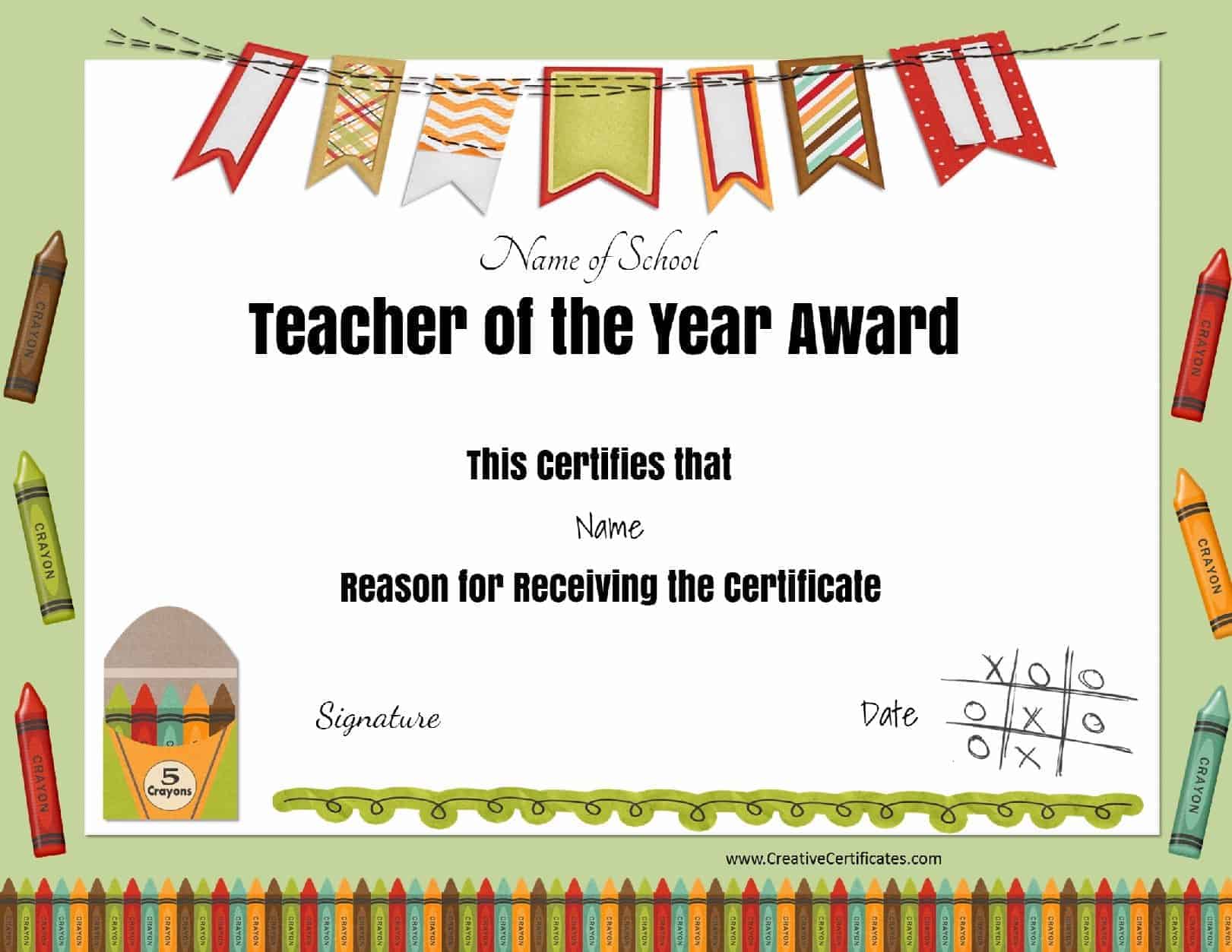 Award Certificates Teacher