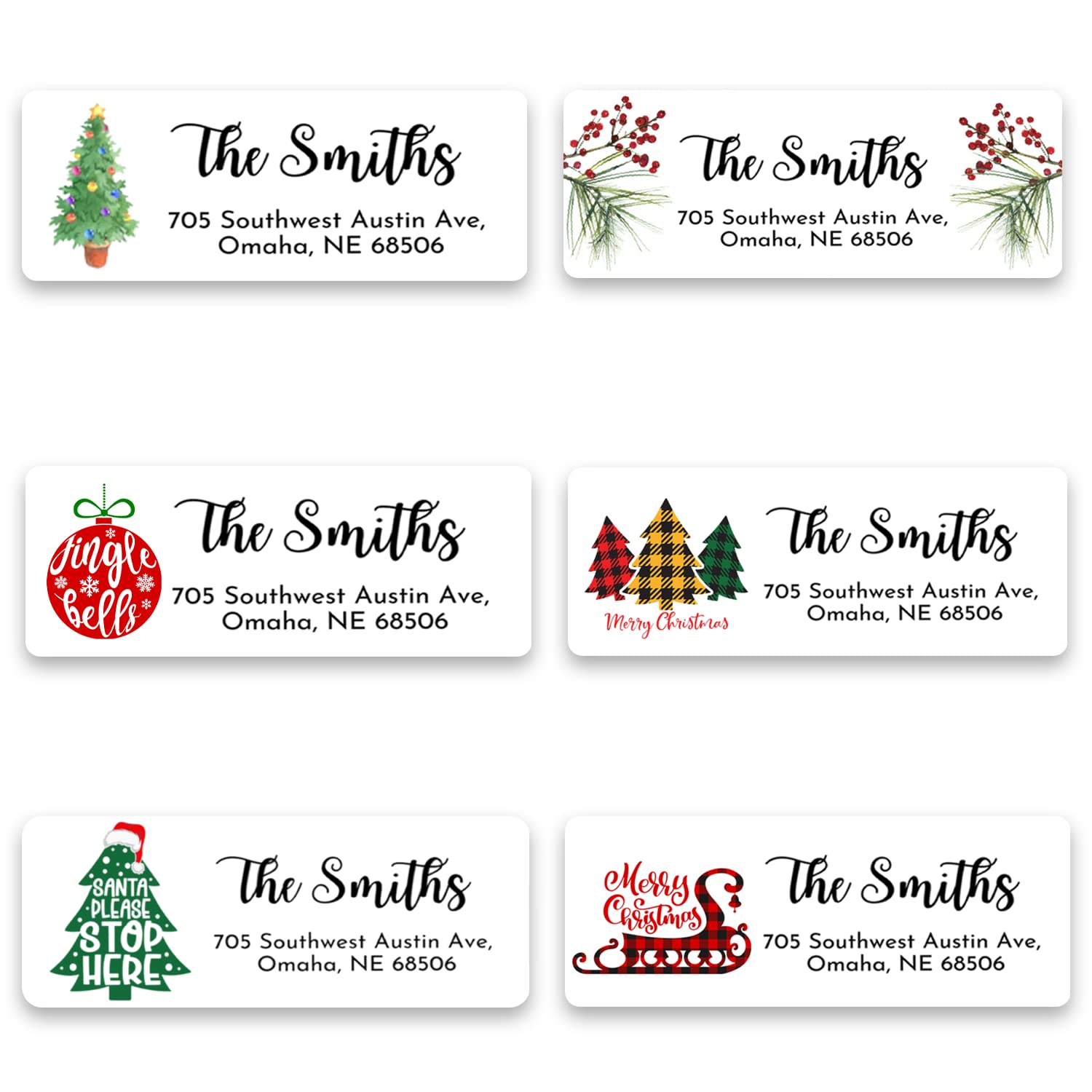 christmas return address labels template christmas return address labels template