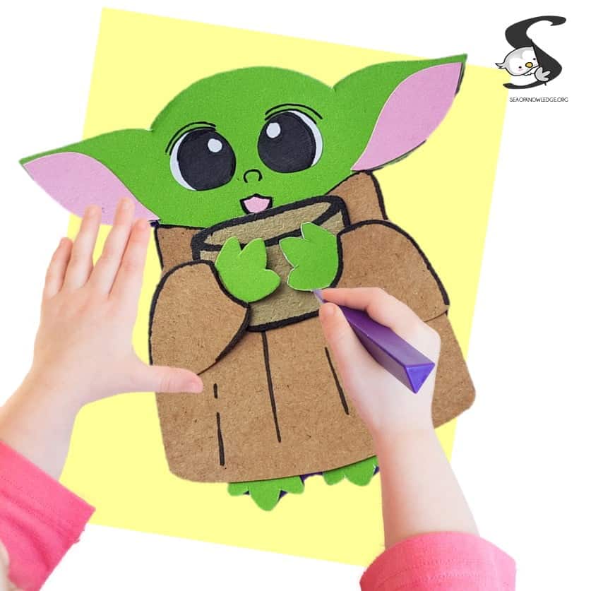 Baby Yoda Papercraft Template Baby Yoda Papercraft Template