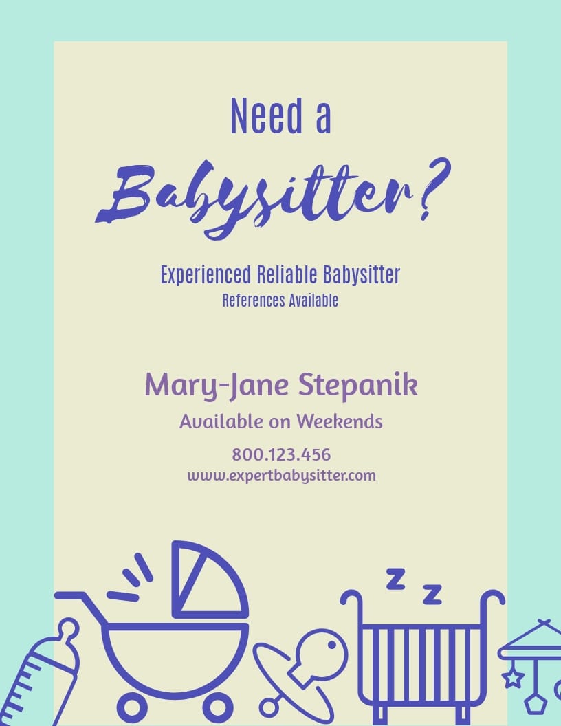 Babysitter Flyer 1425278972 Babysitter Flyer 1425278972