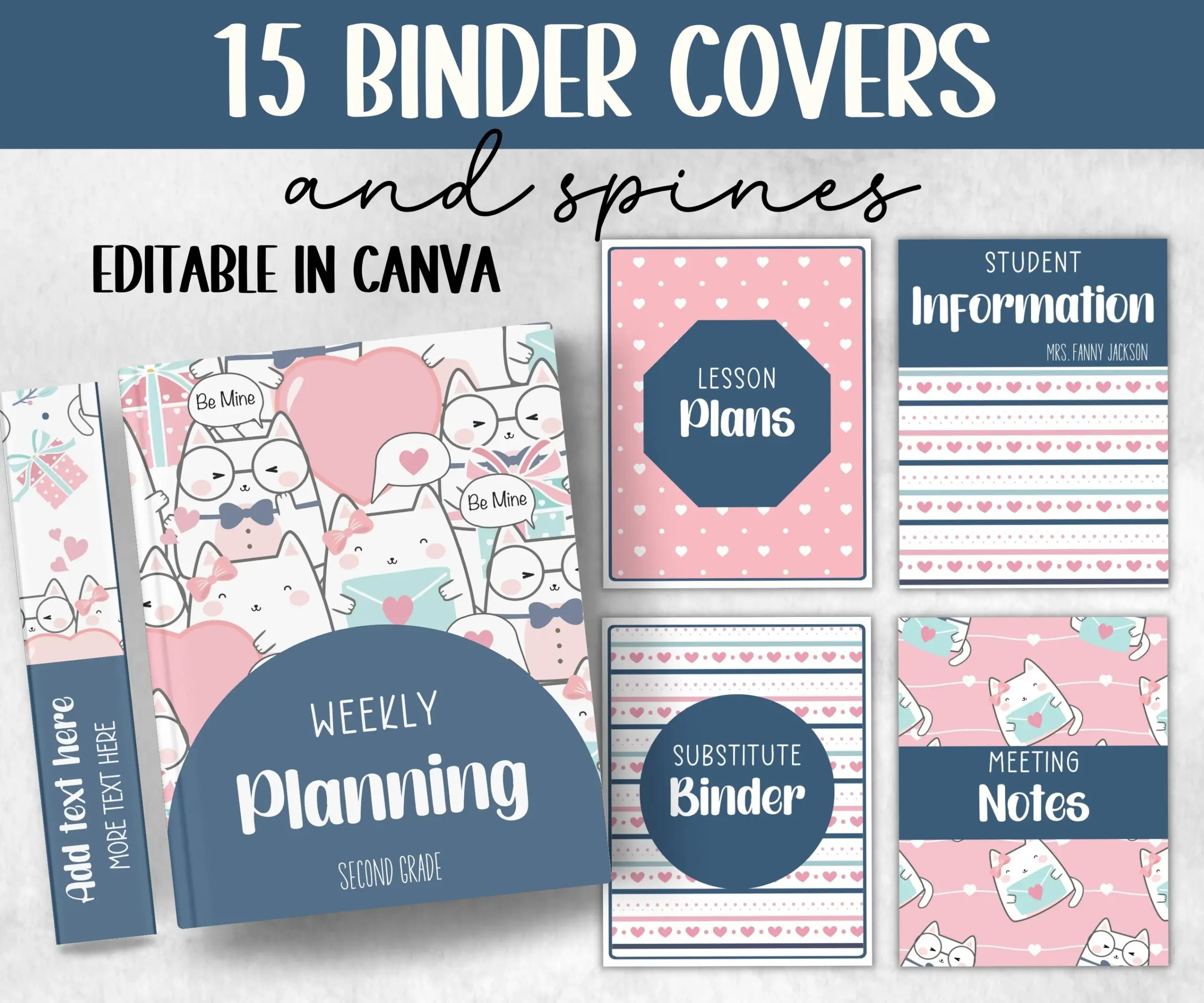 Back To School Editable Covers Binder 87985 Back To School Editable Covers Binder 87985