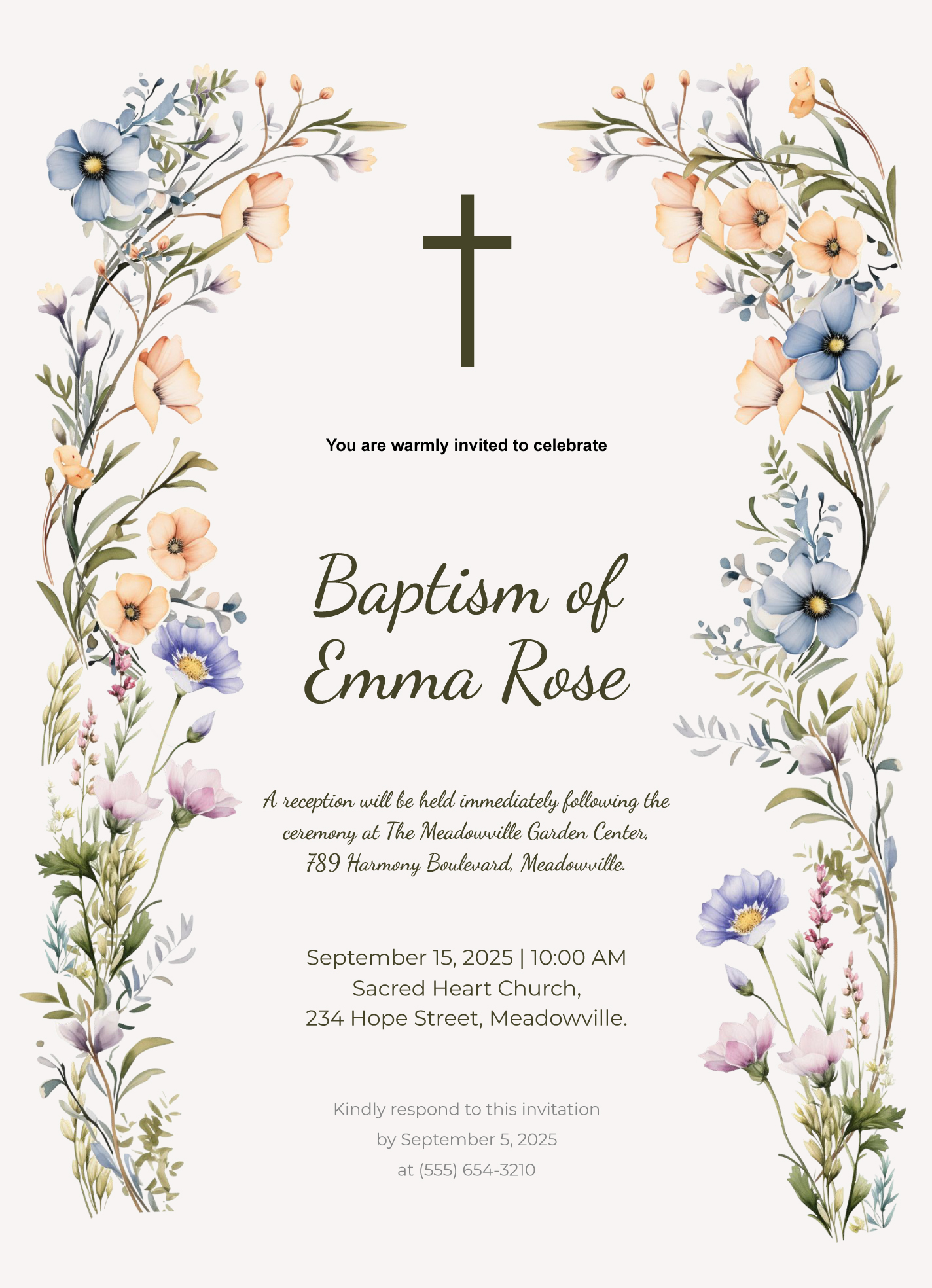 Baptism Invitation Free Google Docs Template Baptism Invitation Free Google Docs Template