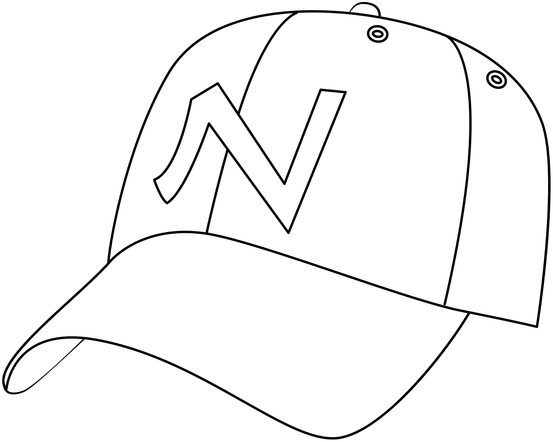 Baseball Hat Printable Template Baseball Hat Printable Template