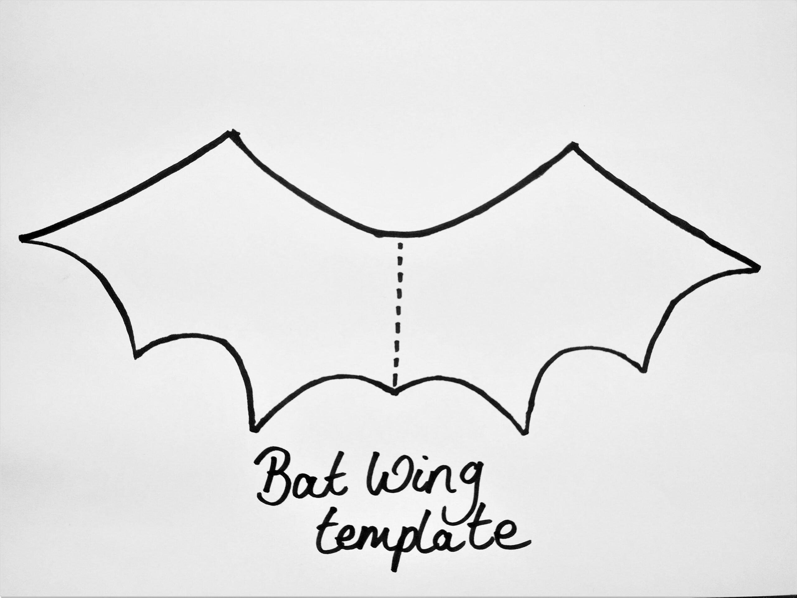 free printable bat wing template free printable bat wing template
