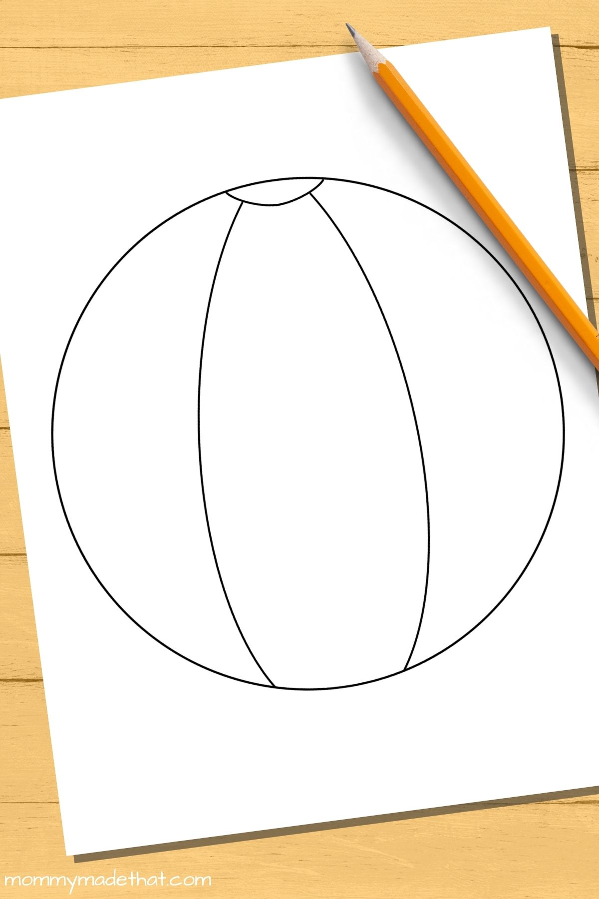 free printable beach ball template