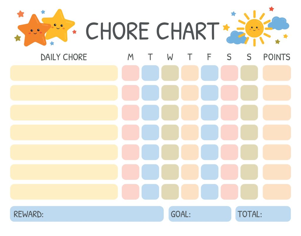 free printable behavior chart template