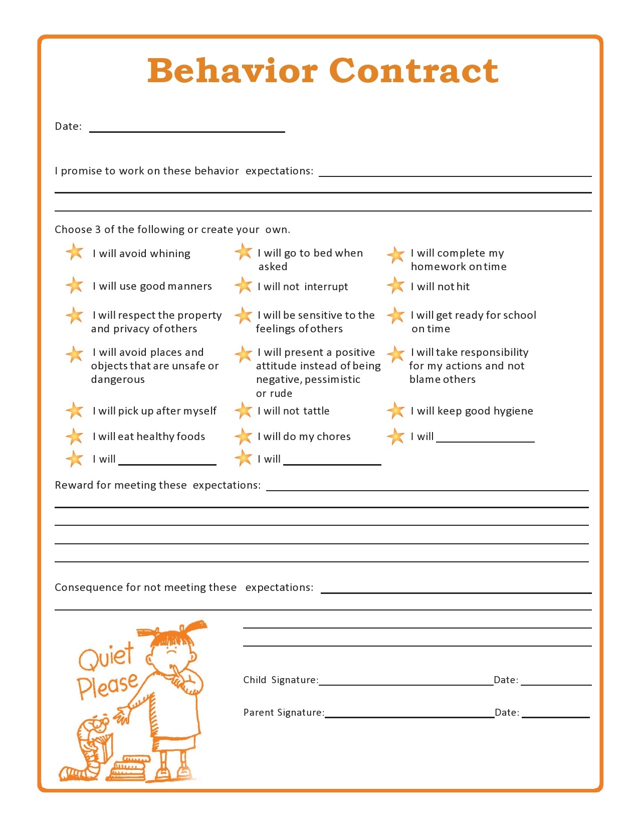 Behavior Contract Behavior Contract