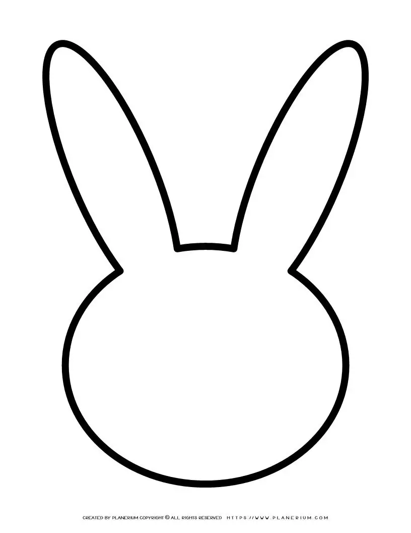 free printable bunny face template