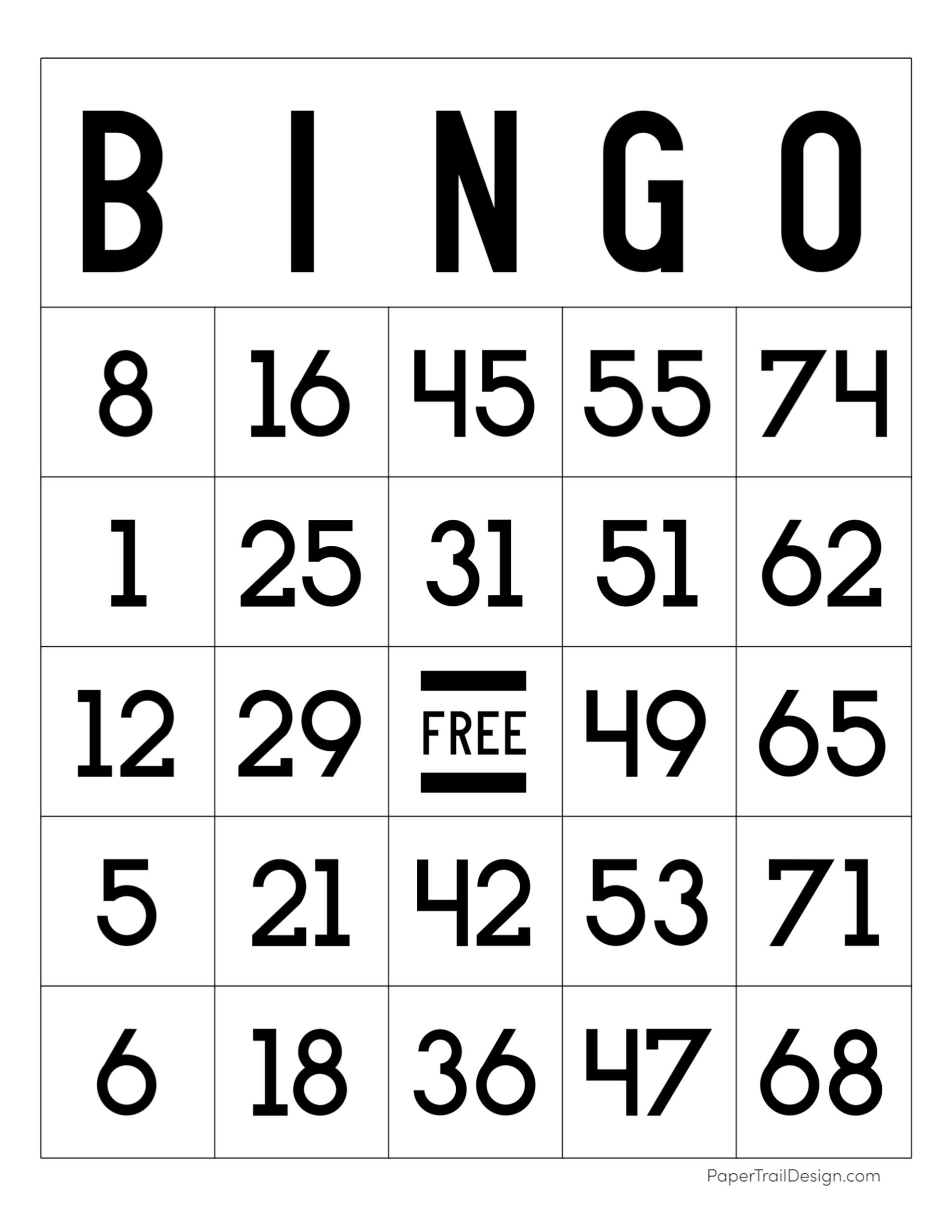 Bingo Cards Bingo Cards