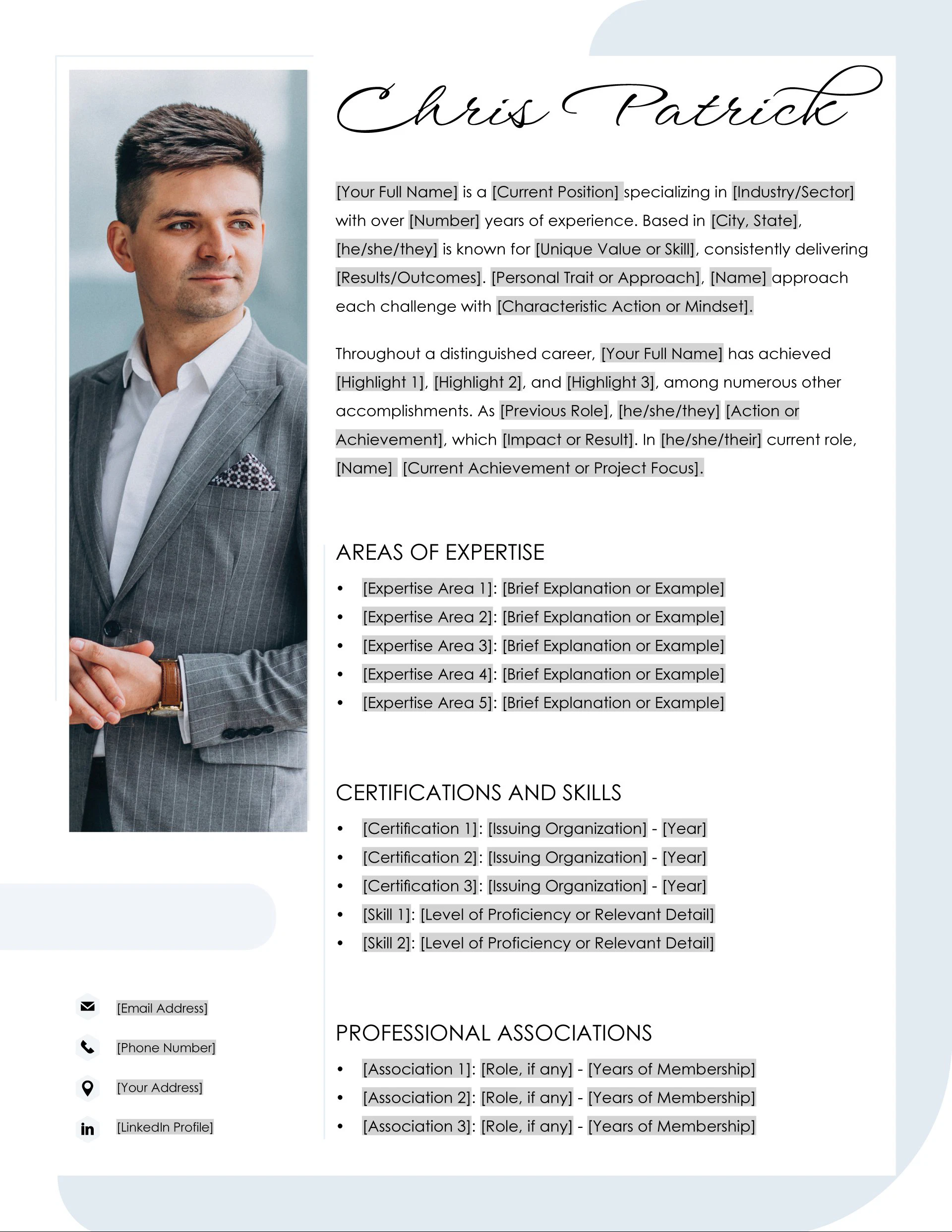 Biography Templates Biography Templates
