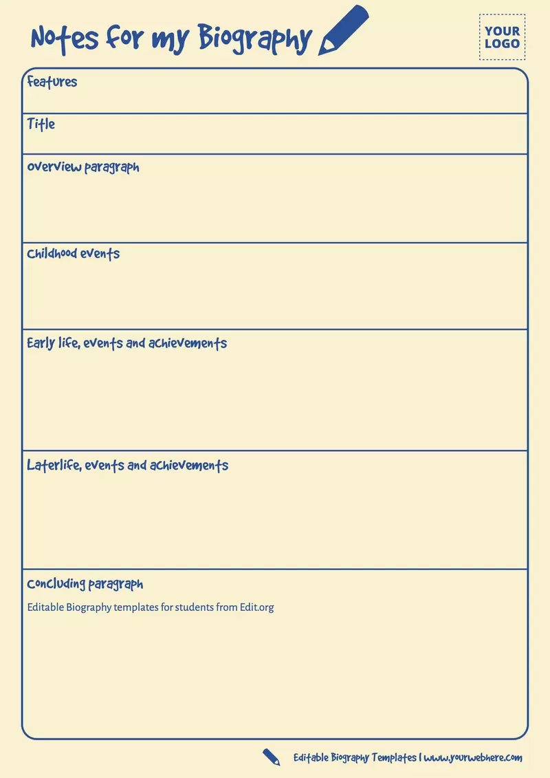 Biography Templates Biography Templates