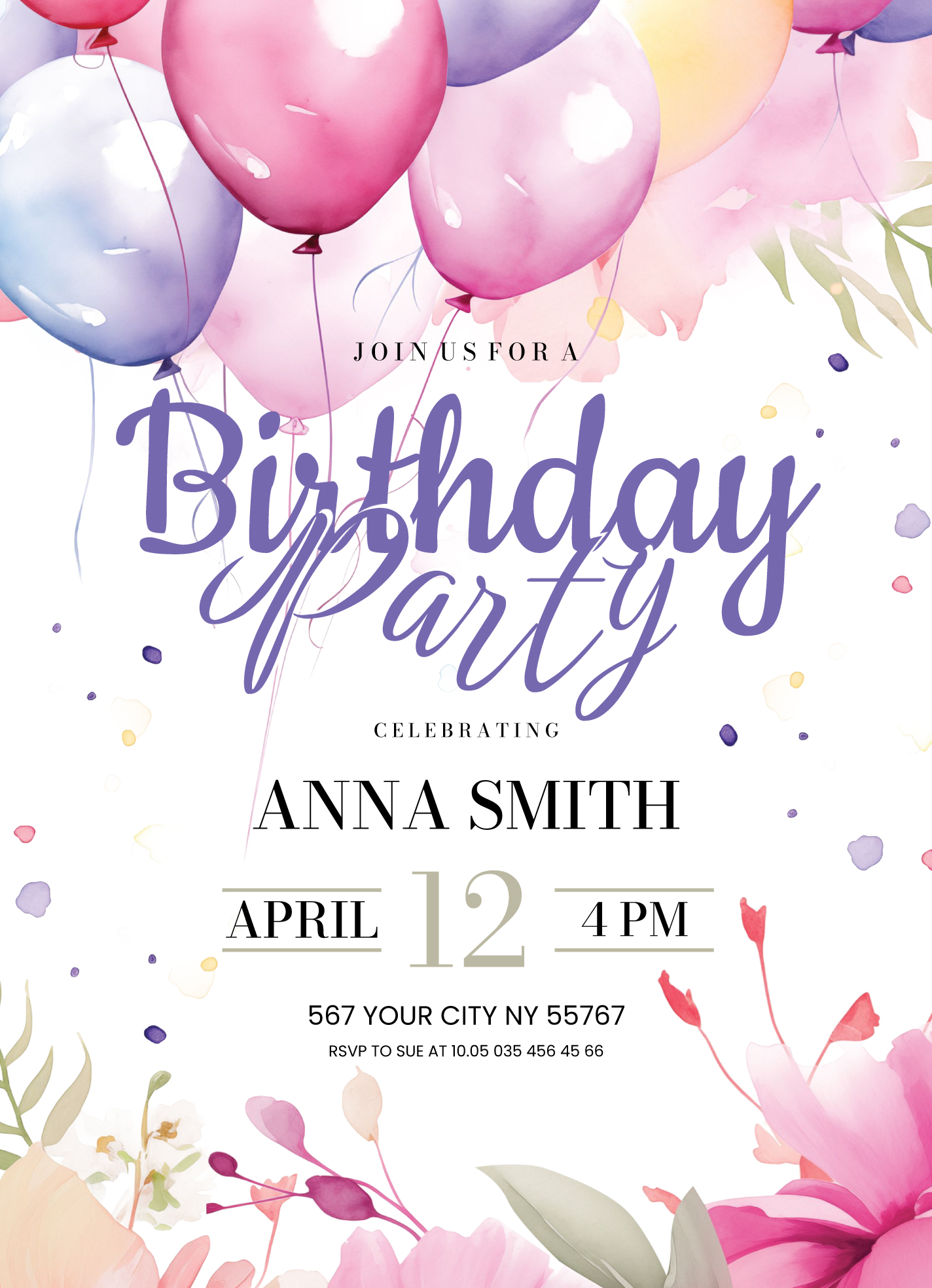 birthday invitation sample template birthday invitation sample template