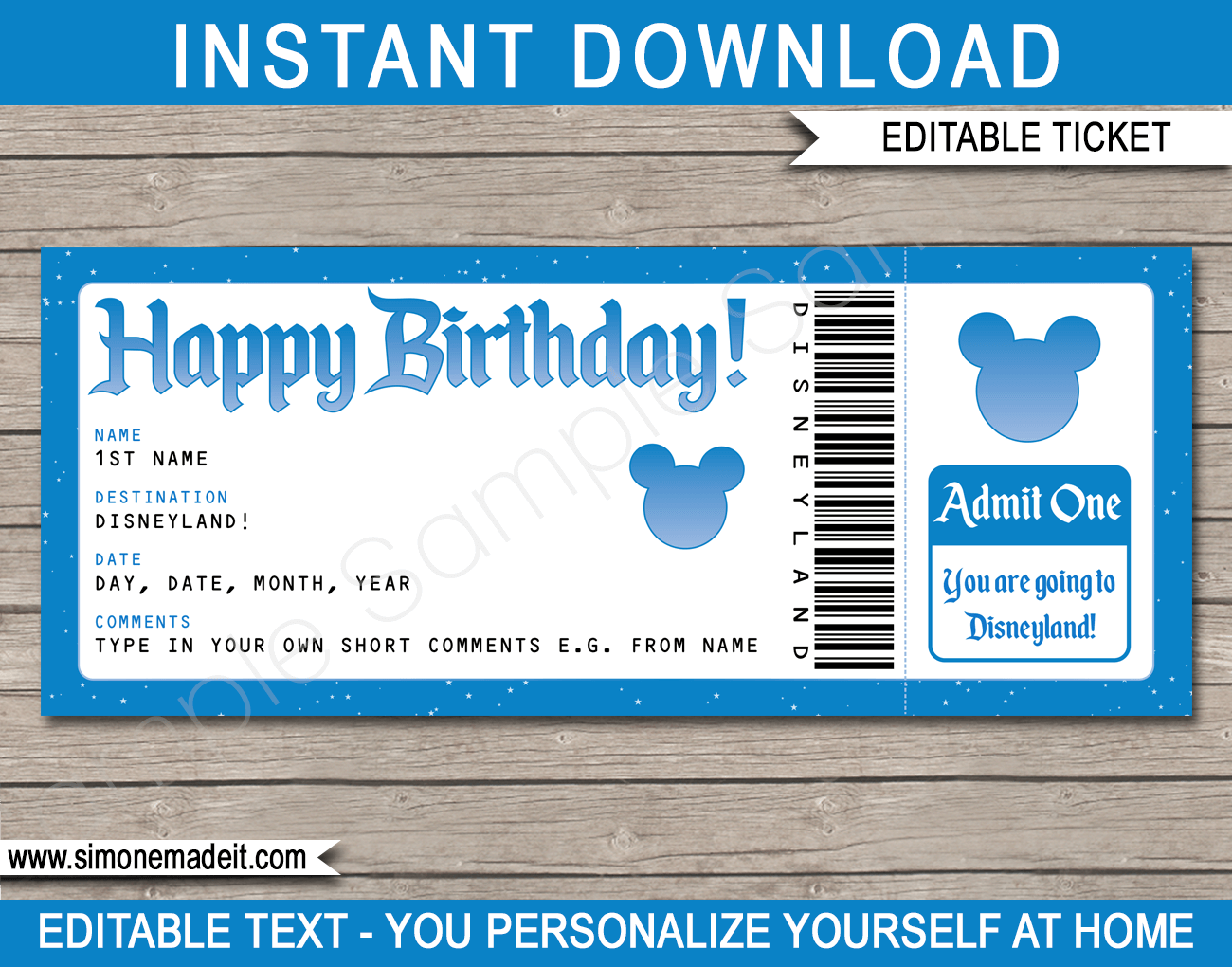 free printable disney surprise letter template free printable disney surprise letter template