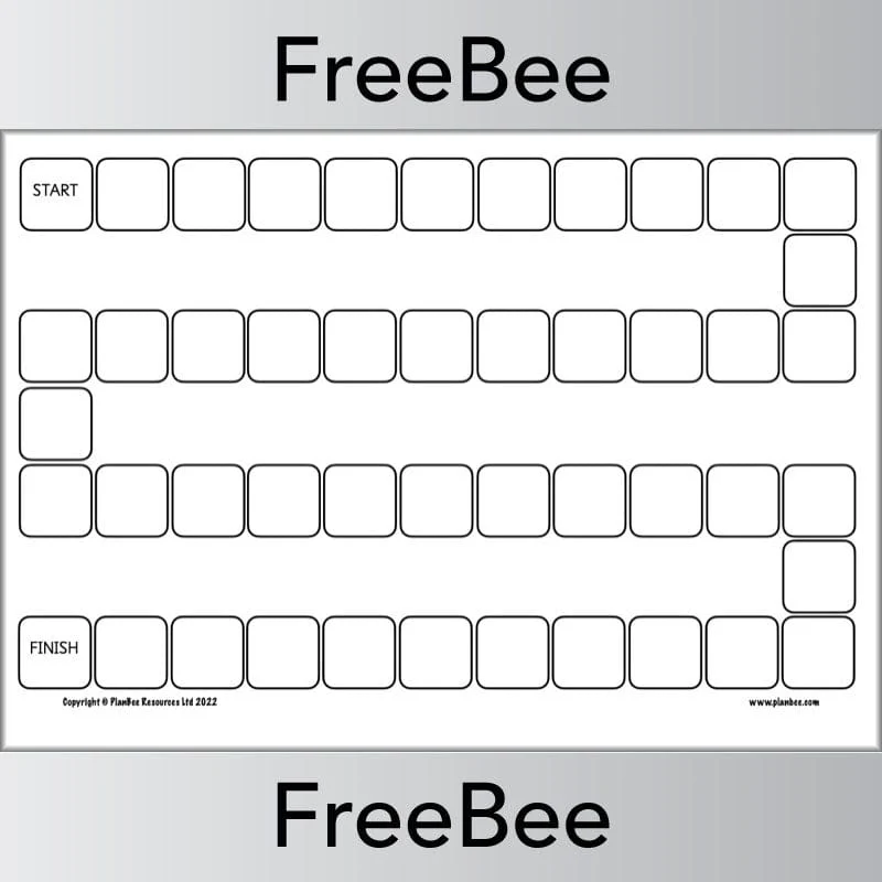Blank Board Game Template