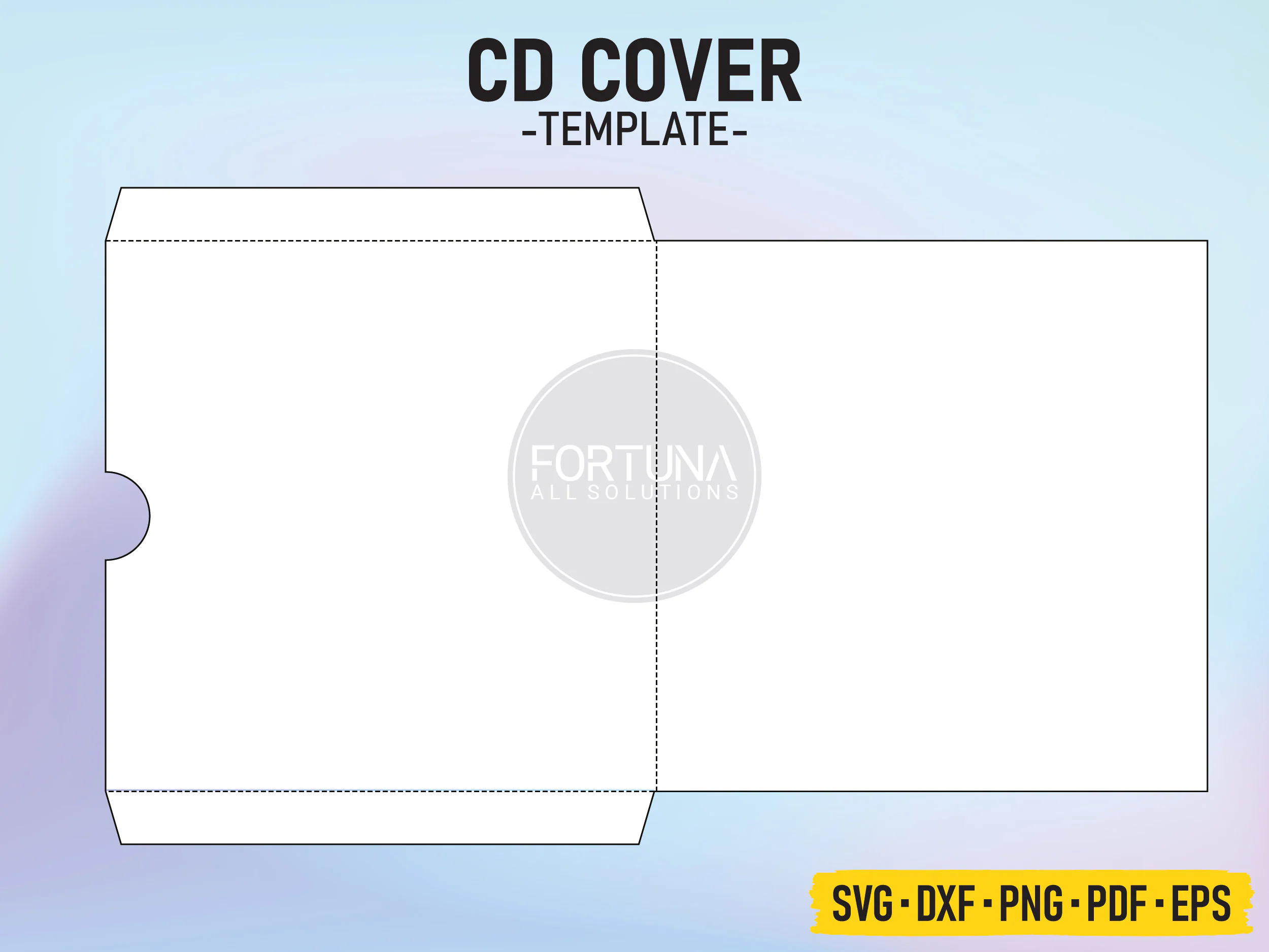 Blank Cd Dvd Cover Template Svg Cut File