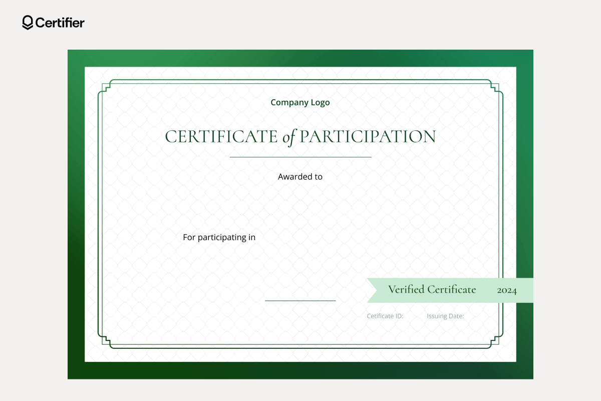 Blank Certificate Templates