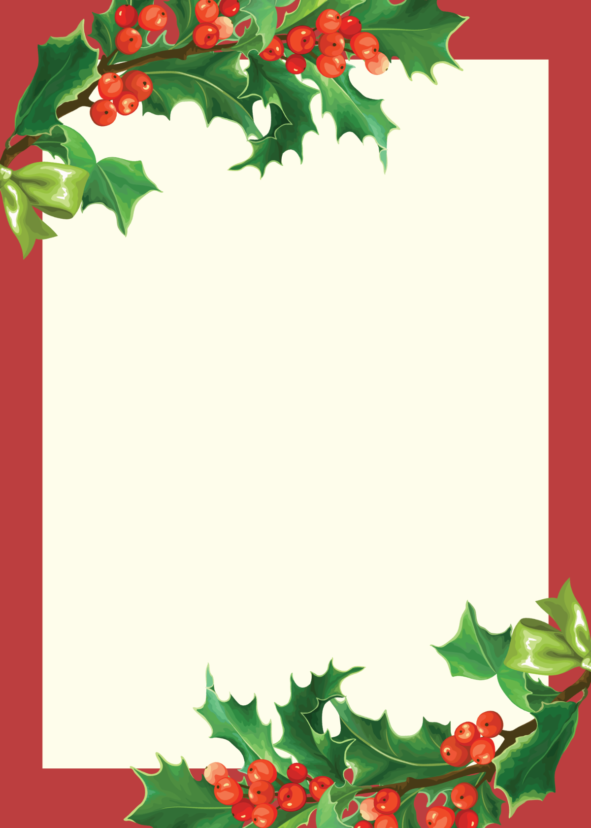 Blank Christmas Card
