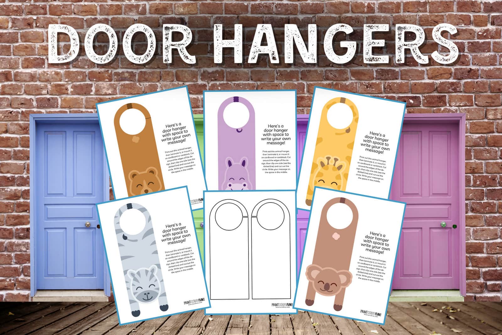 Blank Door Hanger 2 Blank Door Hanger 2