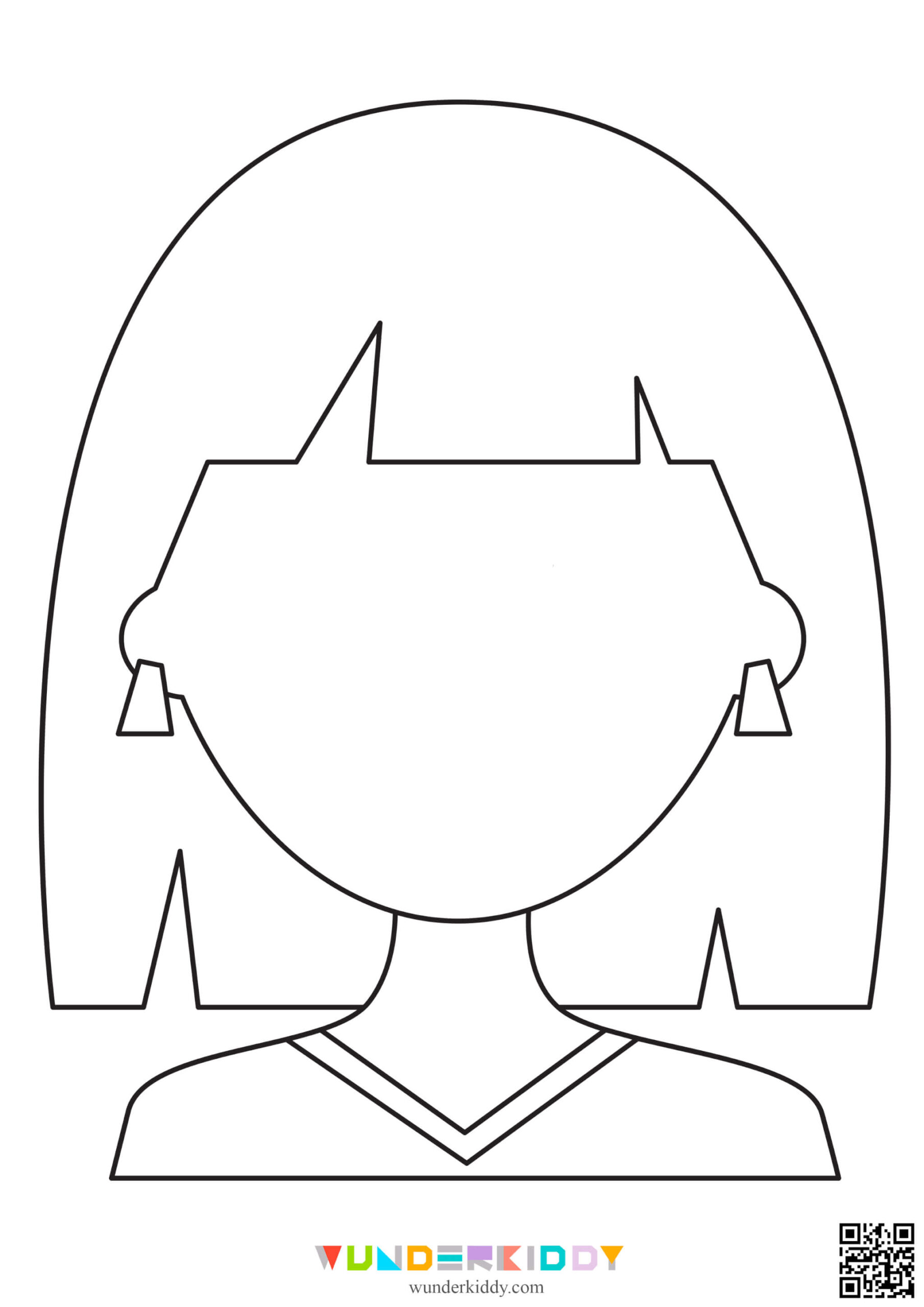 free printable child face template