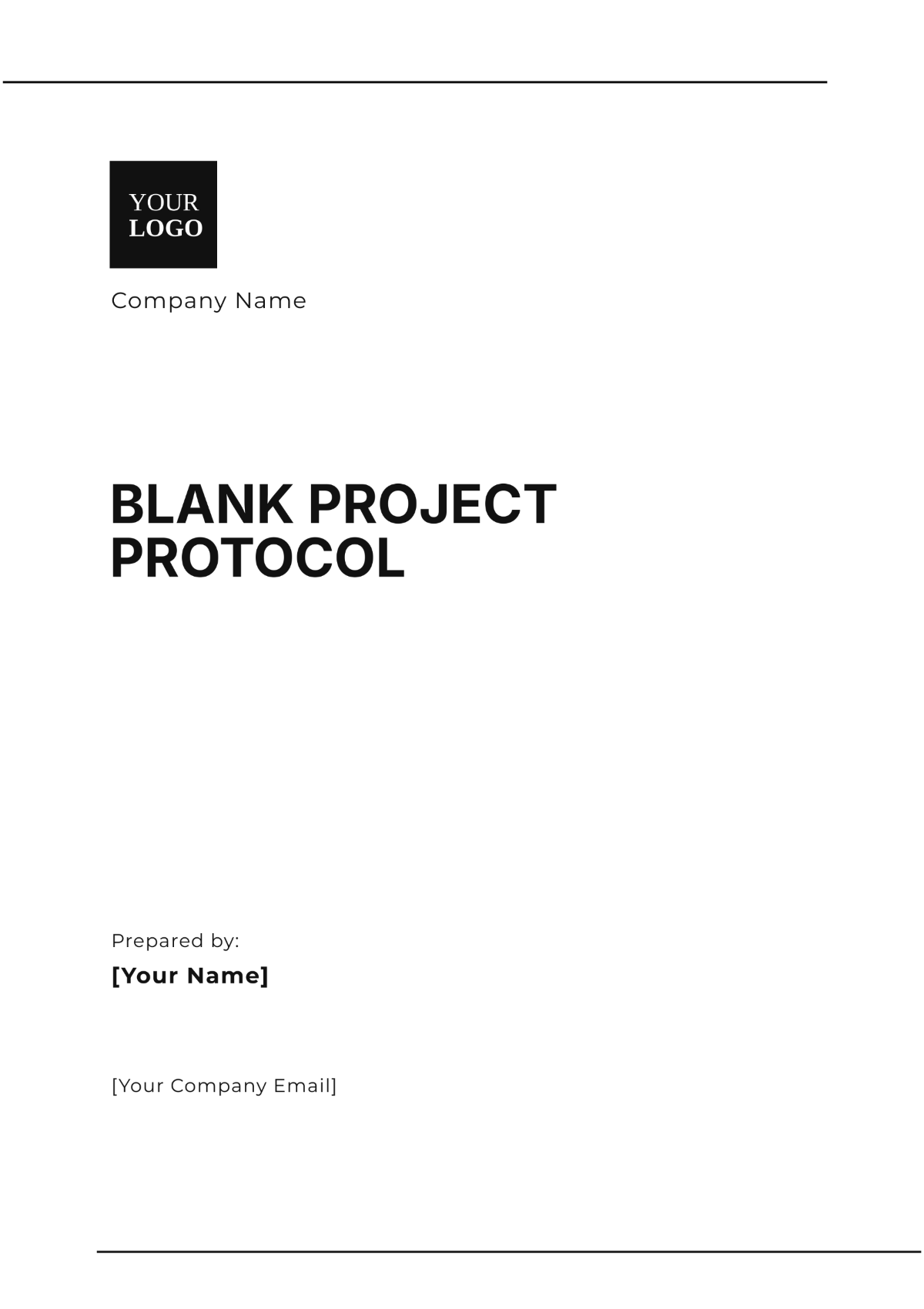 Blank Project Protocol Blank Project Protocol
