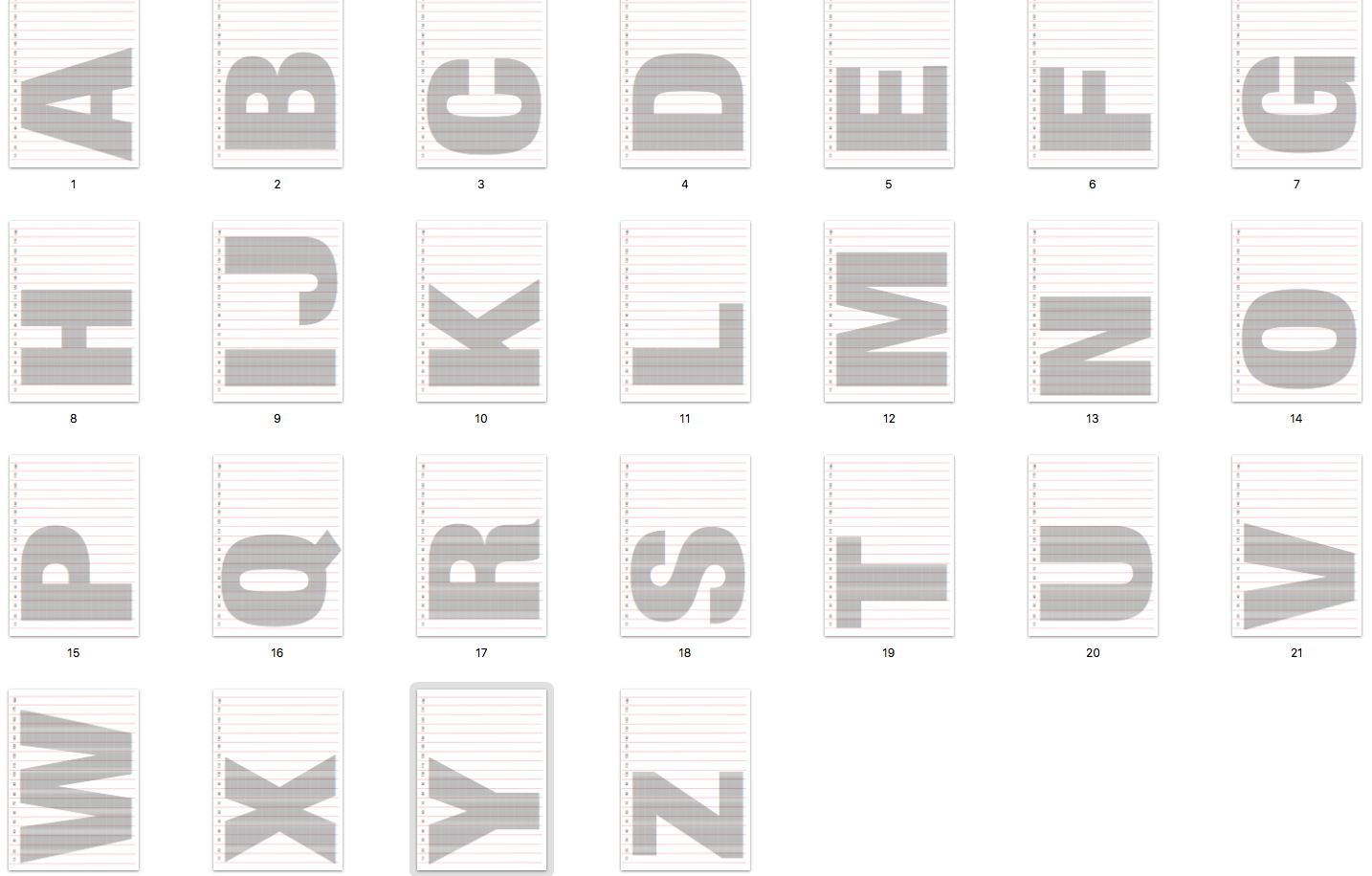 Book Folding Templates Big Alphas