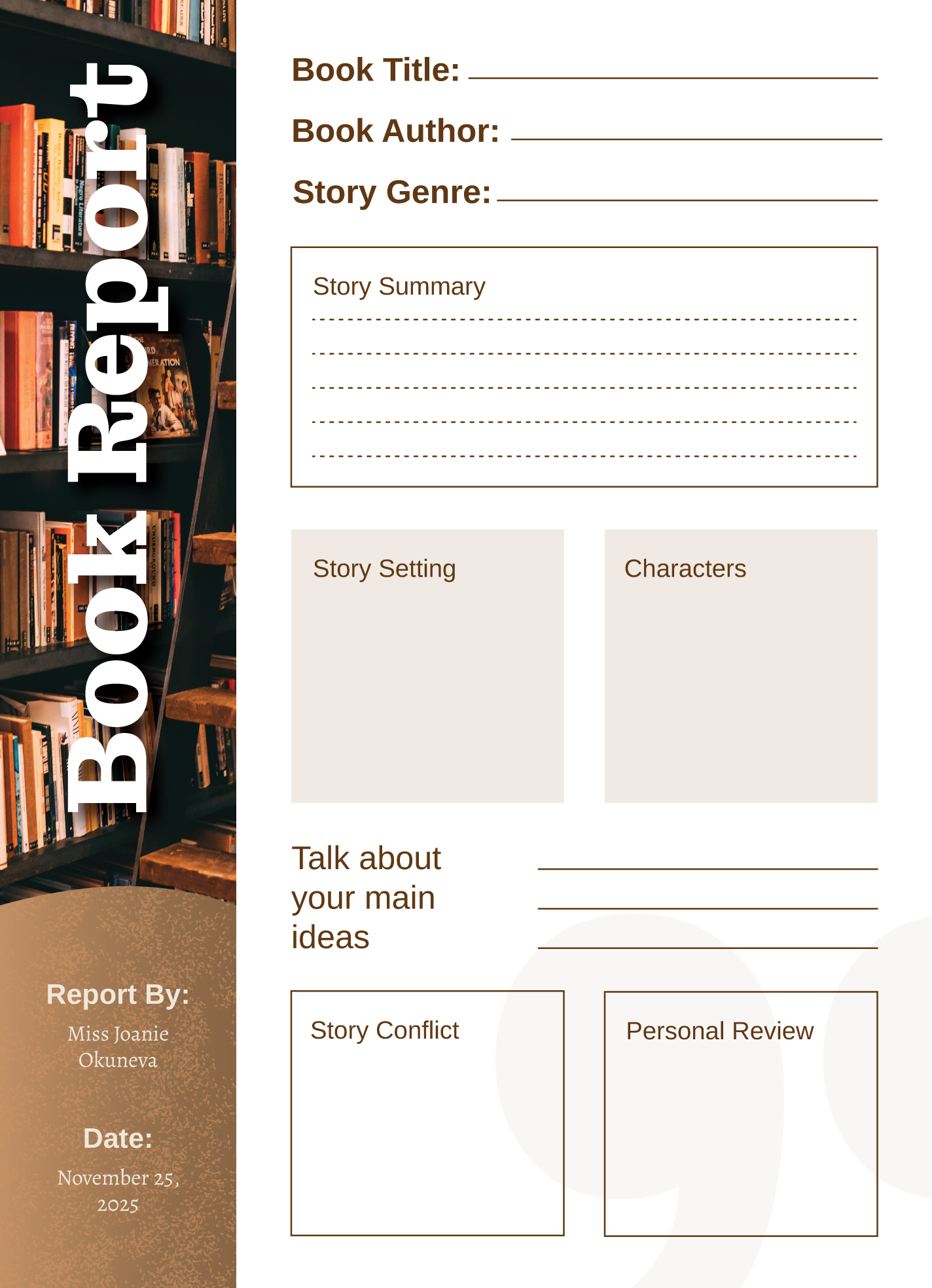 Book Report 5th Grade Free Google Docs Template Book Report 5th Grade Free Google Docs Template