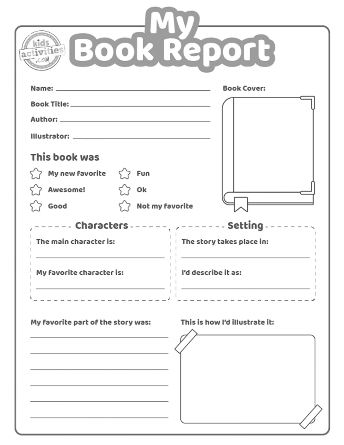 Book Report Template