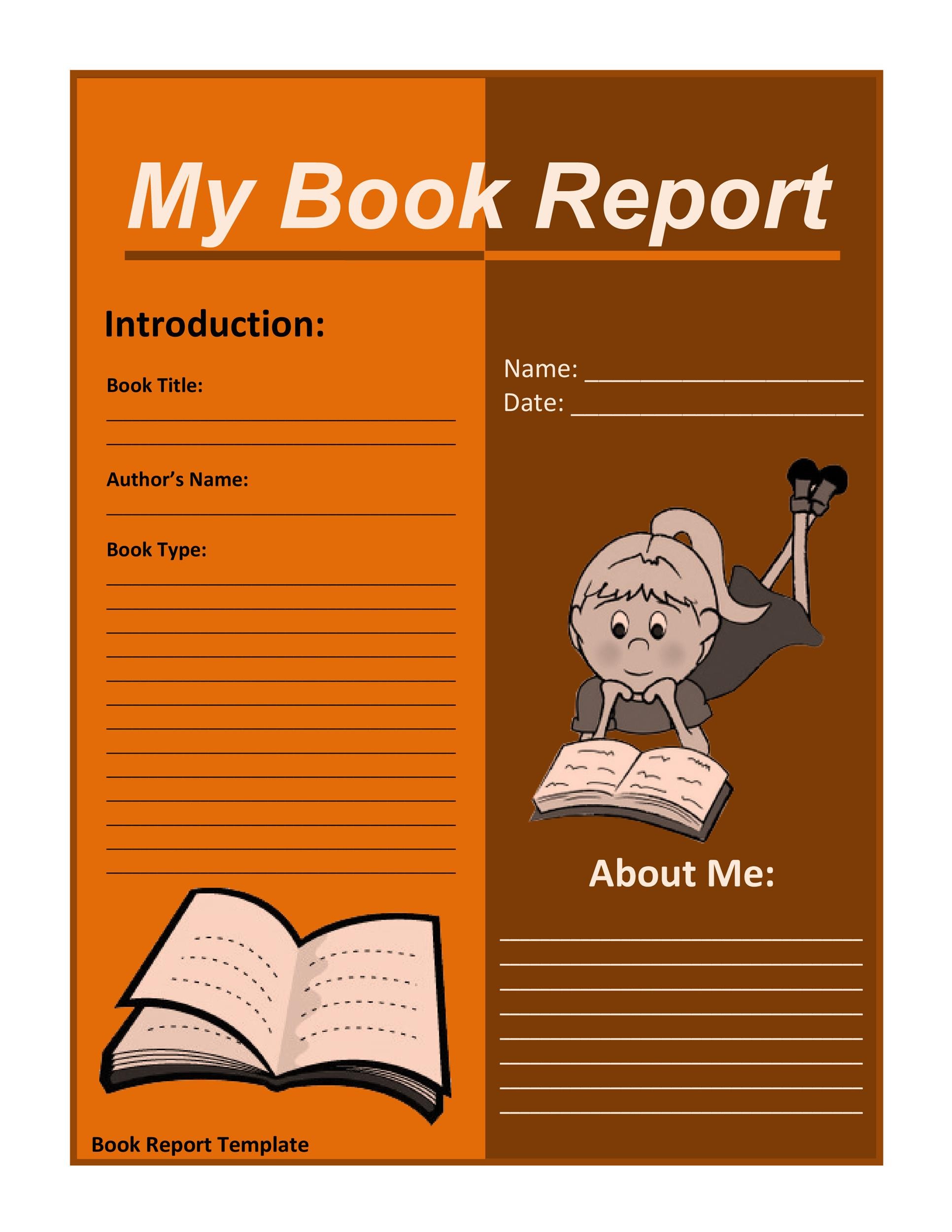 Book Report Templates Book Report Templates