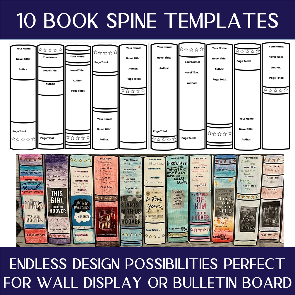 Book Spine Template Pdf