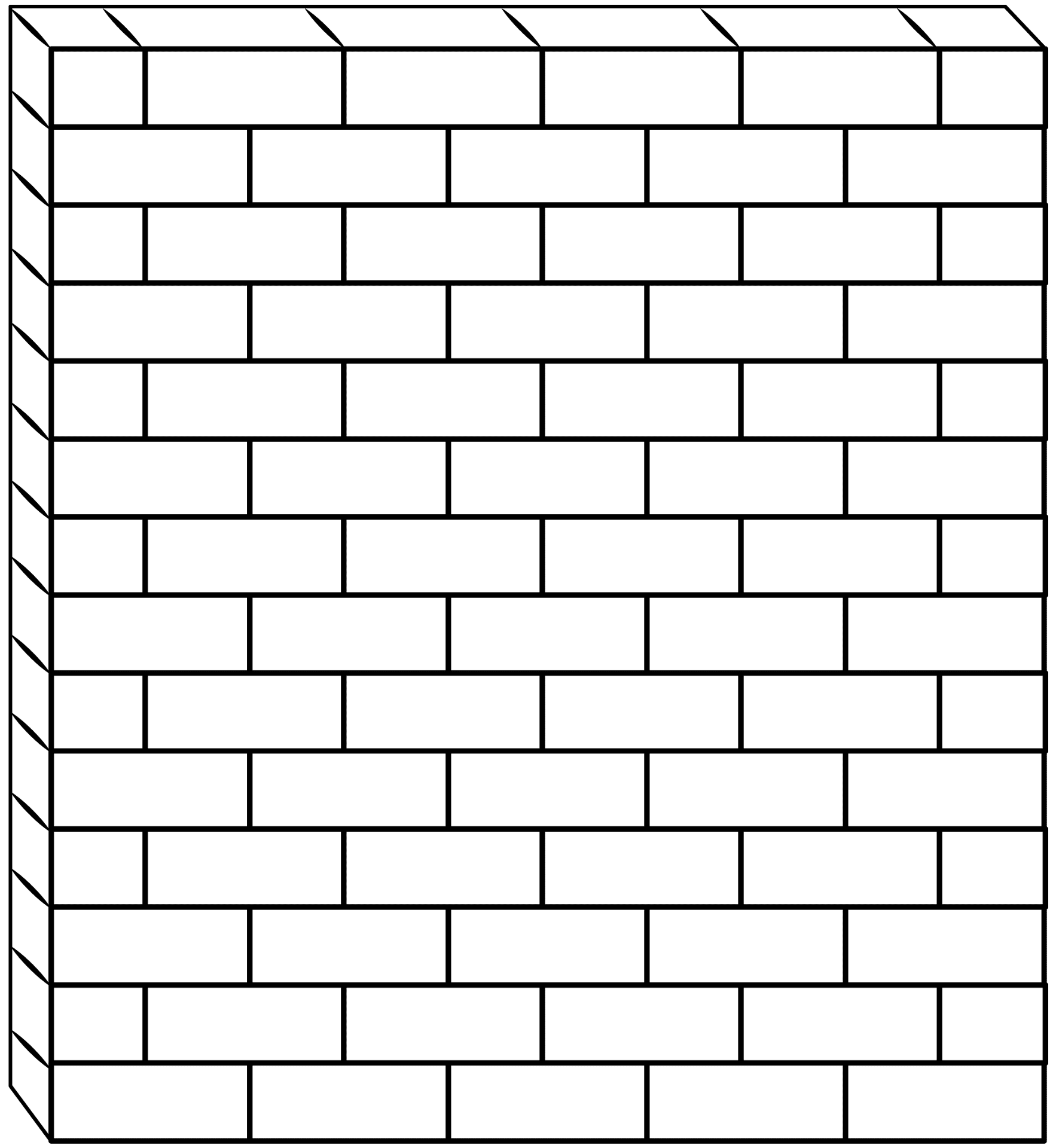 Brick Wall Printable Template Brick Wall Printable Template