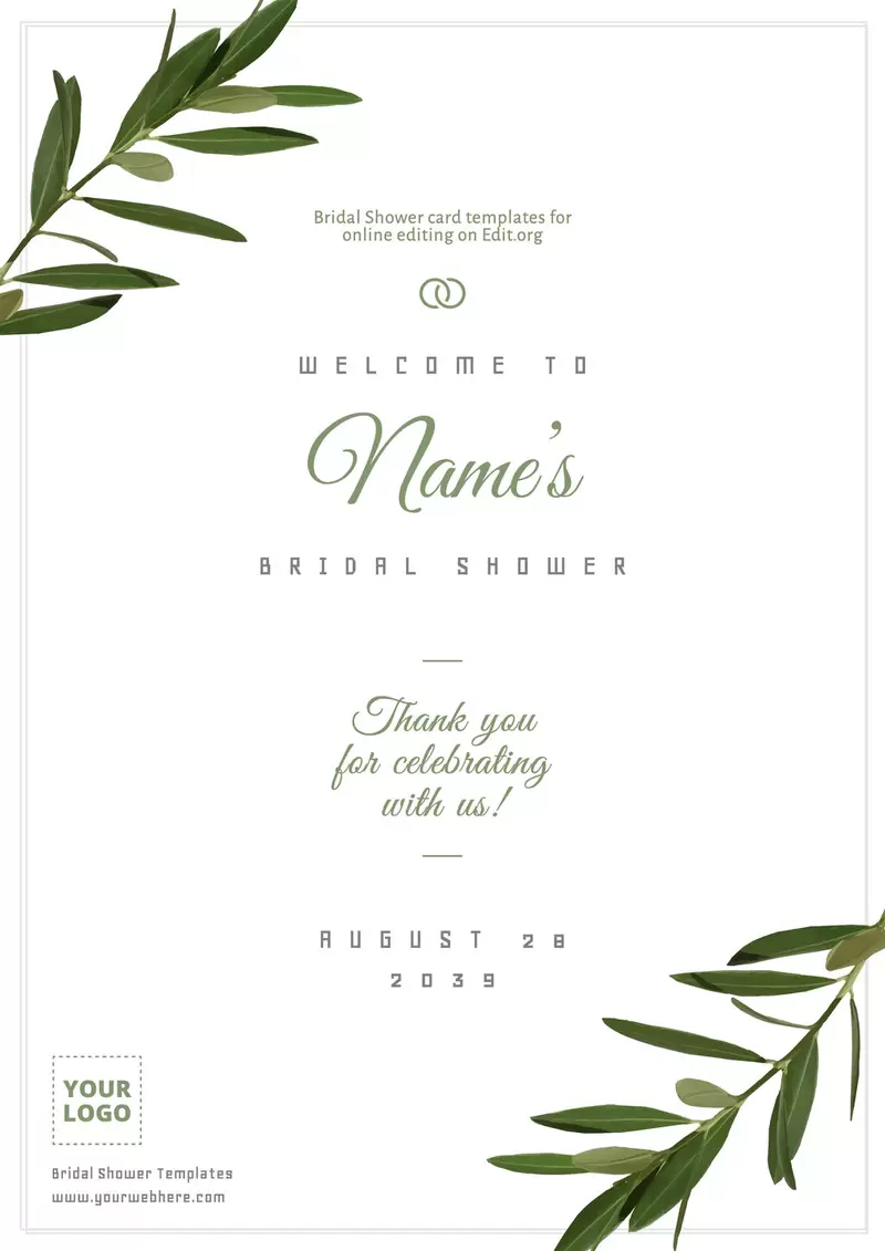 Bridal Shower Invitation Templates